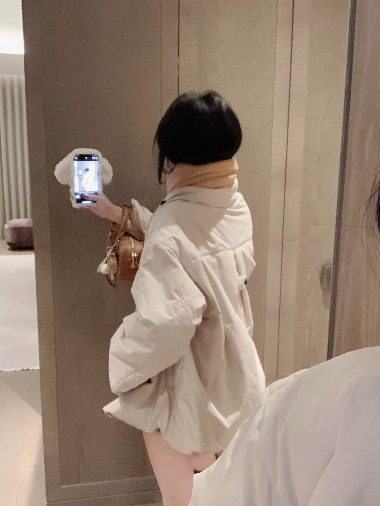 M1UM1U シンプルレターコットンジャケット【50％割引+送料無料】