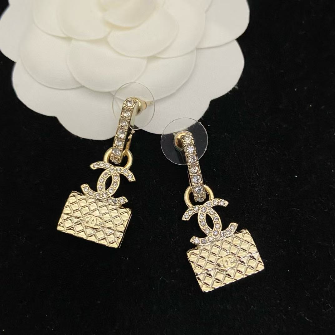 CHANE1 ダイヤモンドイヤリング+ネックレス3点セット【50％割引+送料無料】