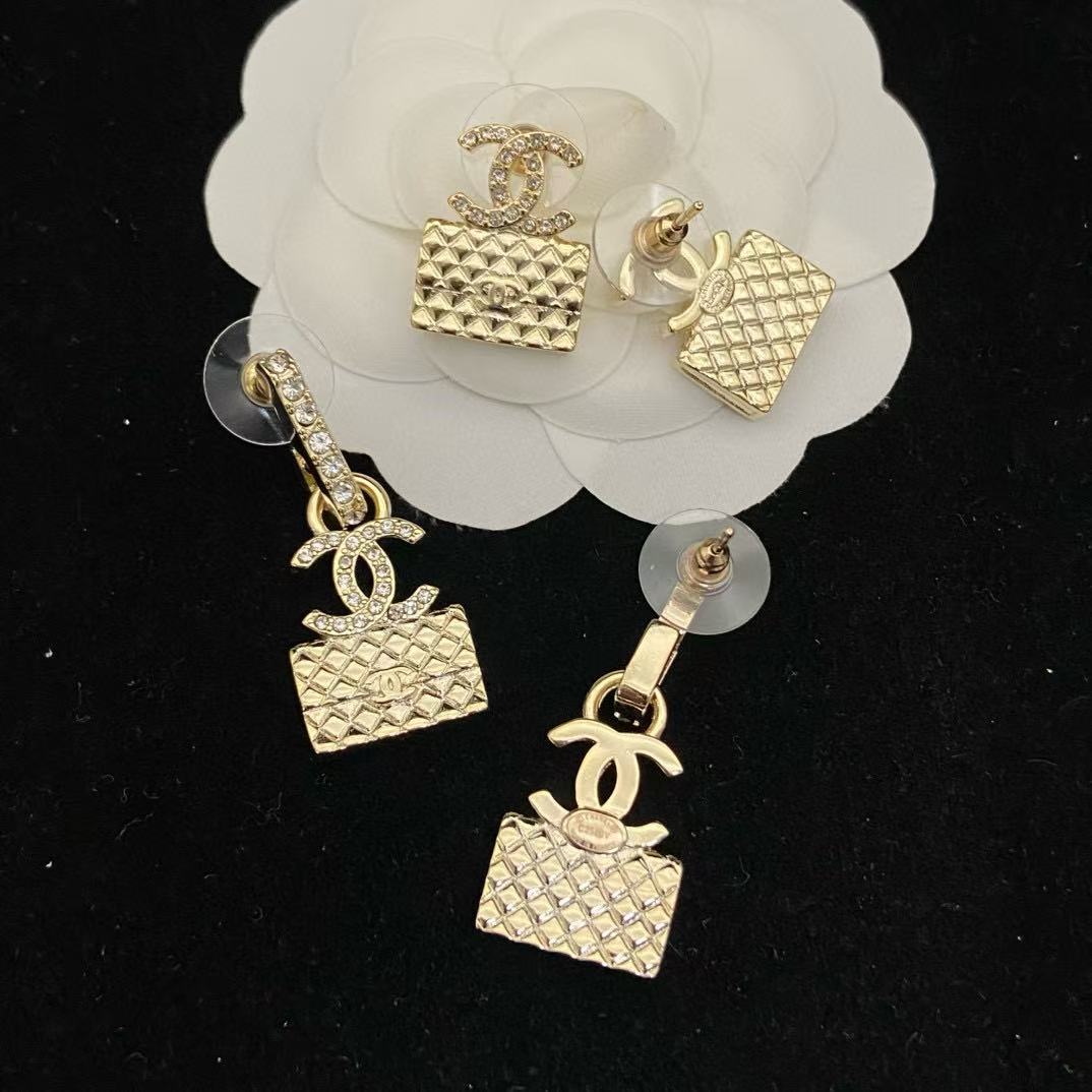 CHANE1 ダイヤモンドイヤリング+ネックレス3点セット【50％割引+送料無料】