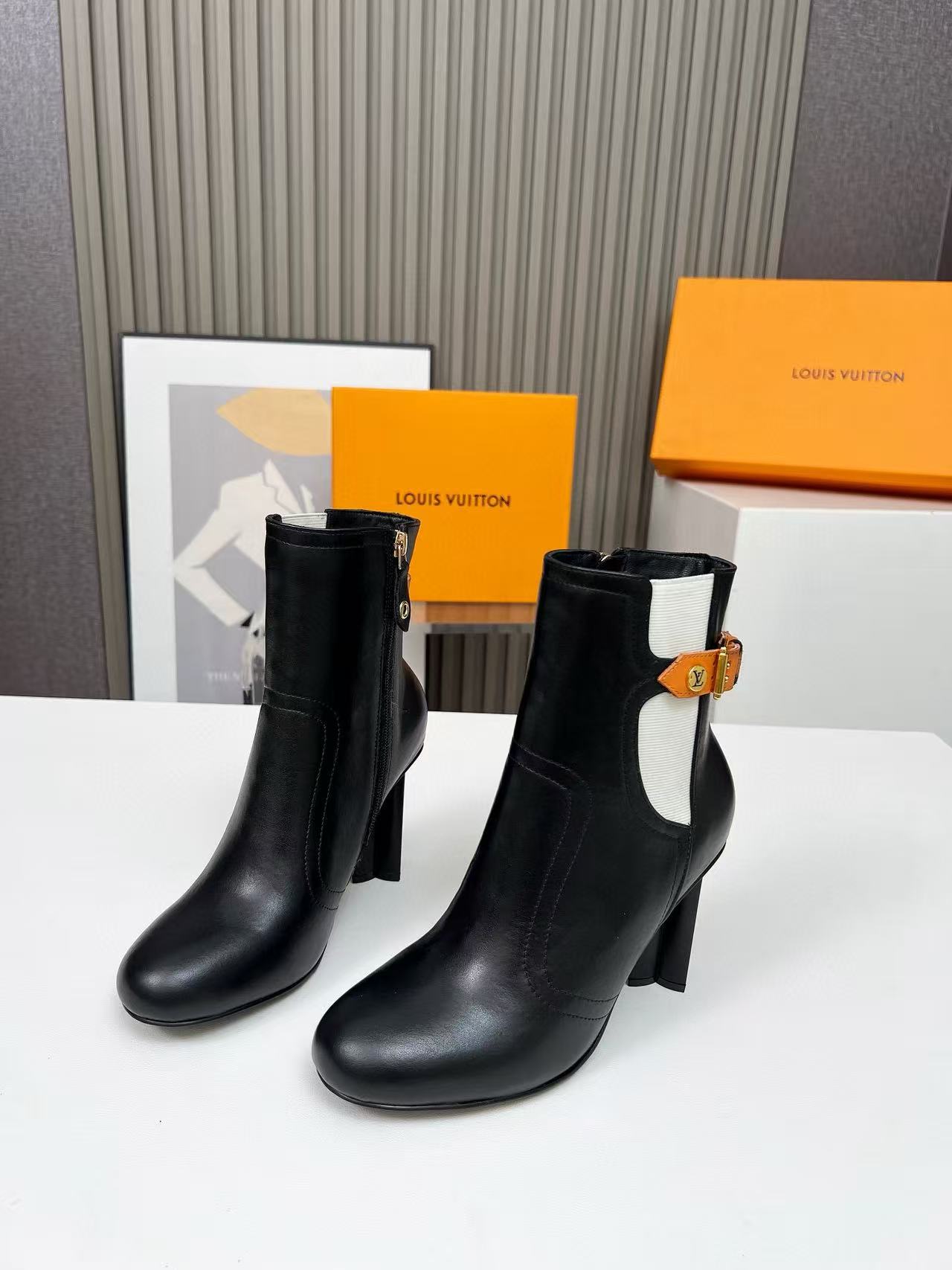 LVの高品質レザーアンクルブーツ/ロングブーツ【50％割引+送料無料】
