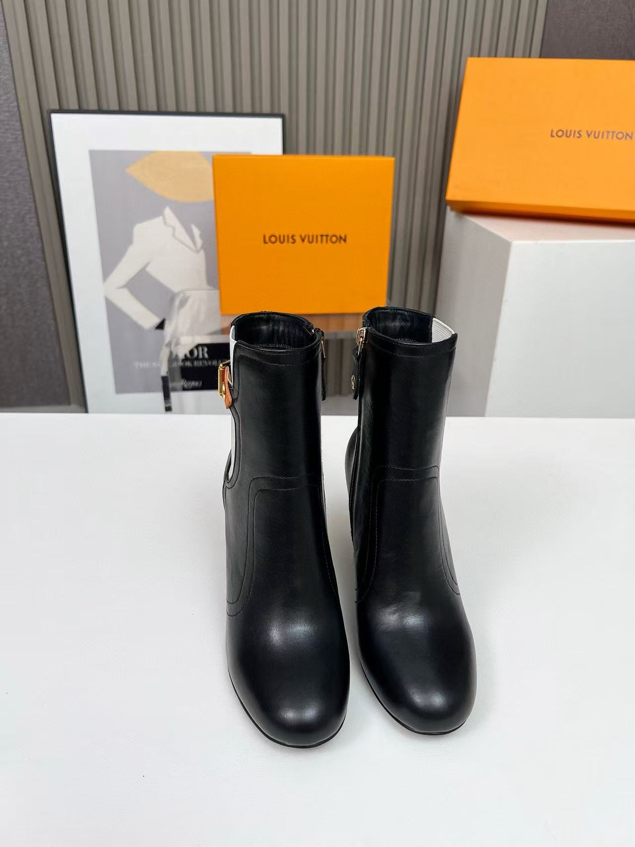 LVの高品質レザーアンクルブーツ/ロングブーツ【50％割引+送料無料】