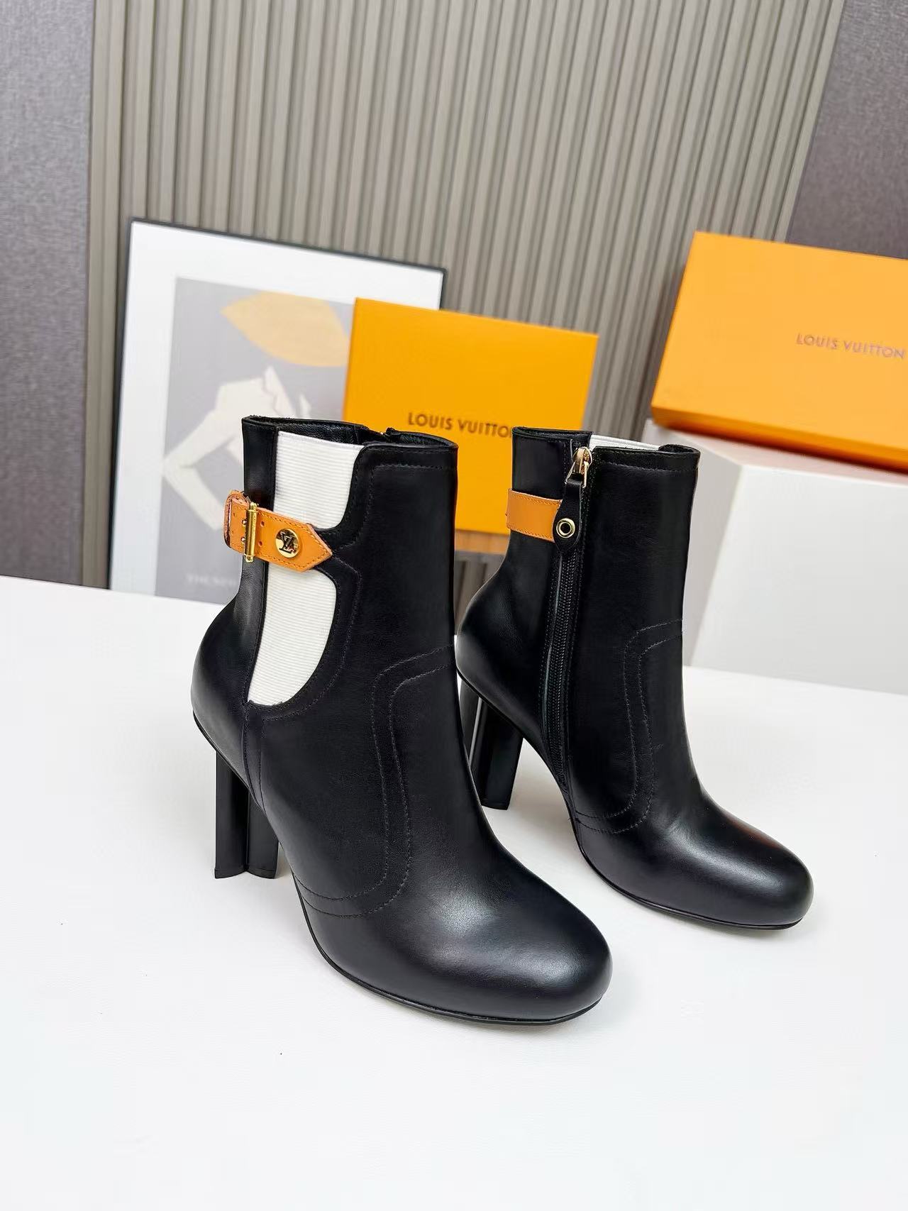 LVの高品質レザーアンクルブーツ/ロングブーツ【50％割引+送料無料】