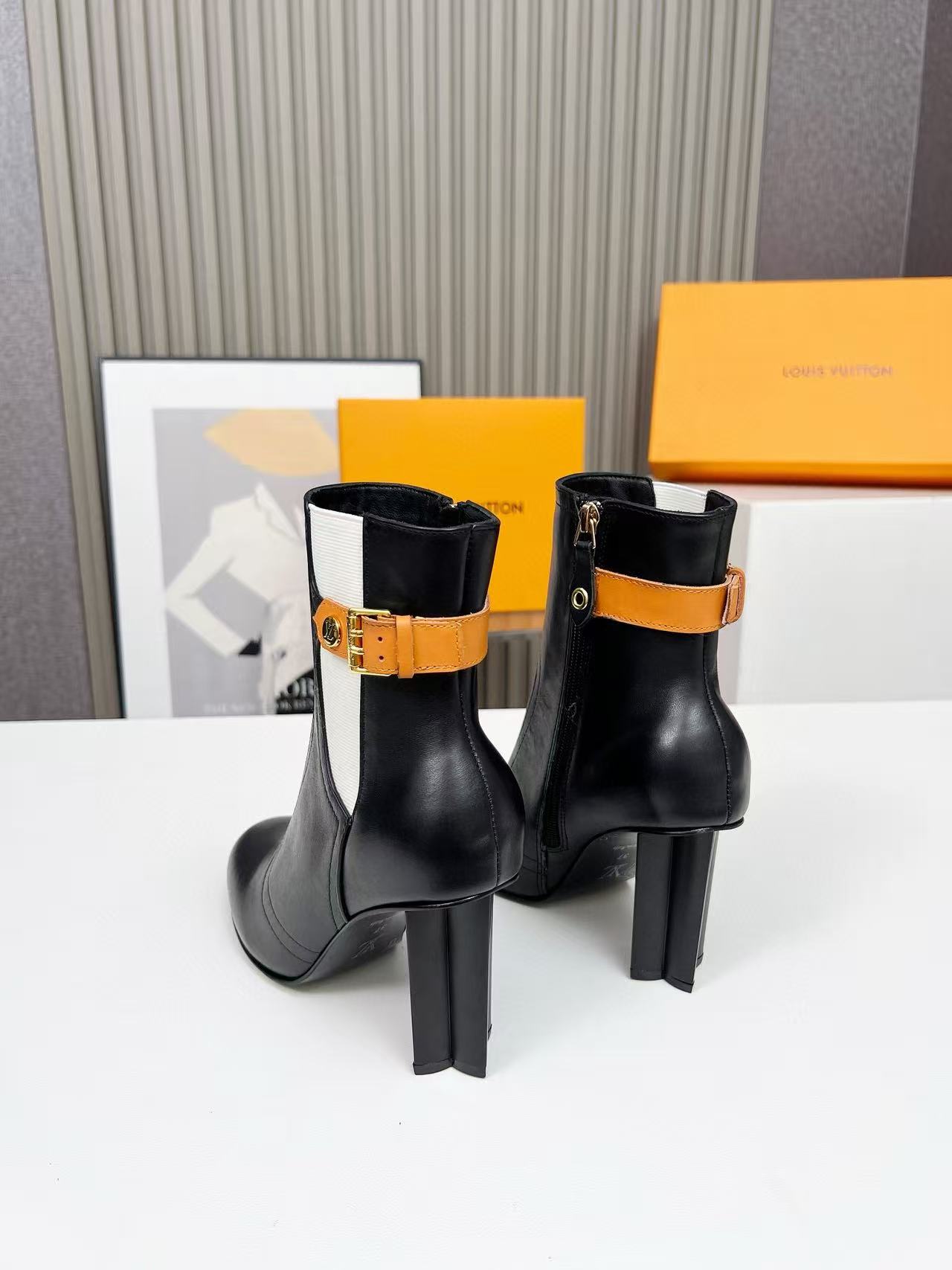 LVの高品質レザーアンクルブーツ/ロングブーツ【50％割引+送料無料】