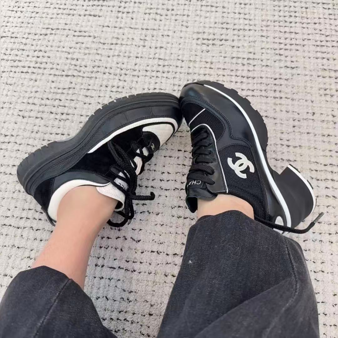 CHANE1 高品質ダブルCハイヒールスポーツシューズ【50％割引+送料無料】