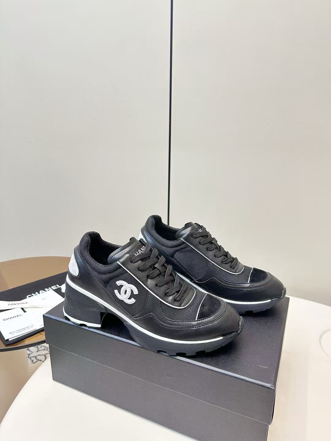 CHANE1 高品質ダブルCハイヒールスポーツシューズ【50％割引+送料無料】