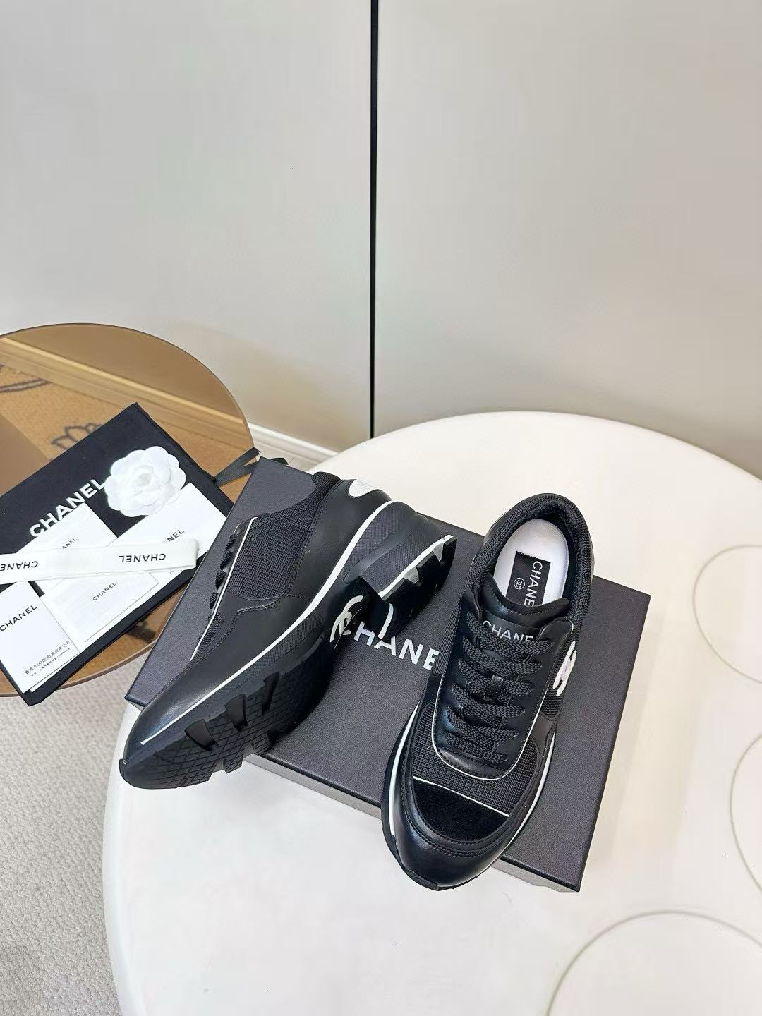 CHANE1 高品質ダブルCハイヒールスポーツシューズ【50％割引+送料無料】