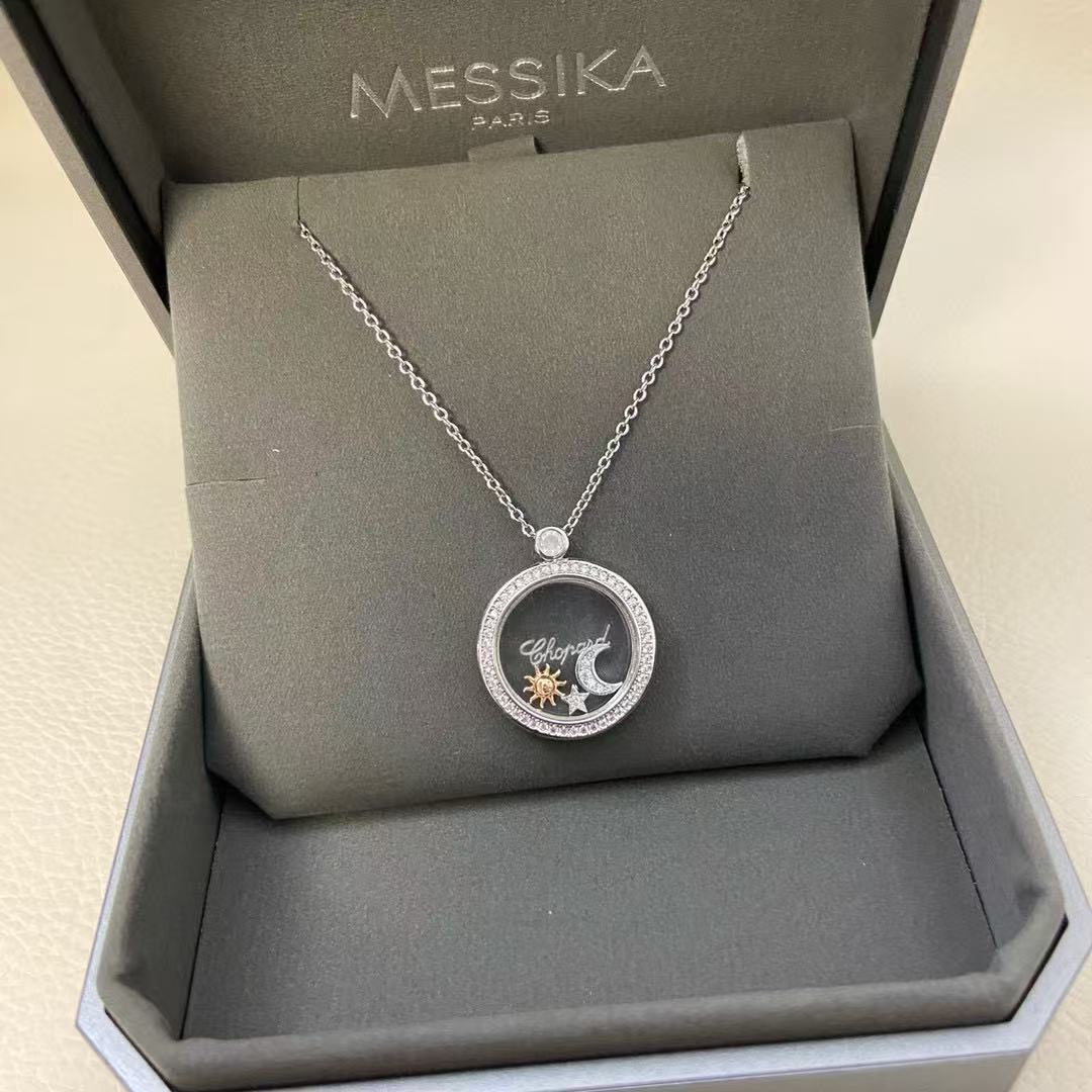 Ch0pard HAPPY フルダイヤモンド ラウンドネックレス【50％割引+送料無料】