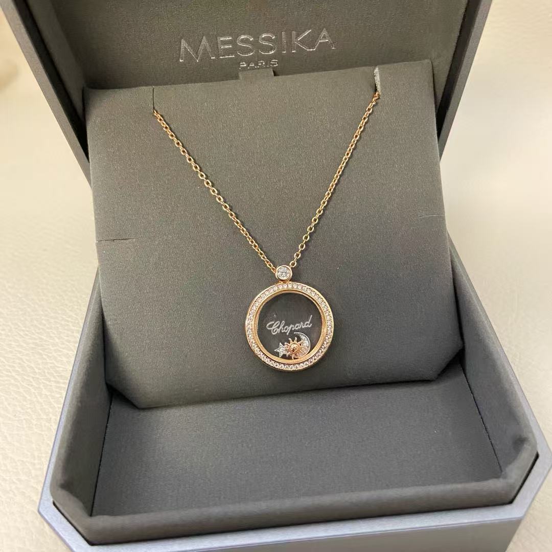 Ch0pard HAPPY フルダイヤモンド ラウンドネックレス【50％割引+送料無料】