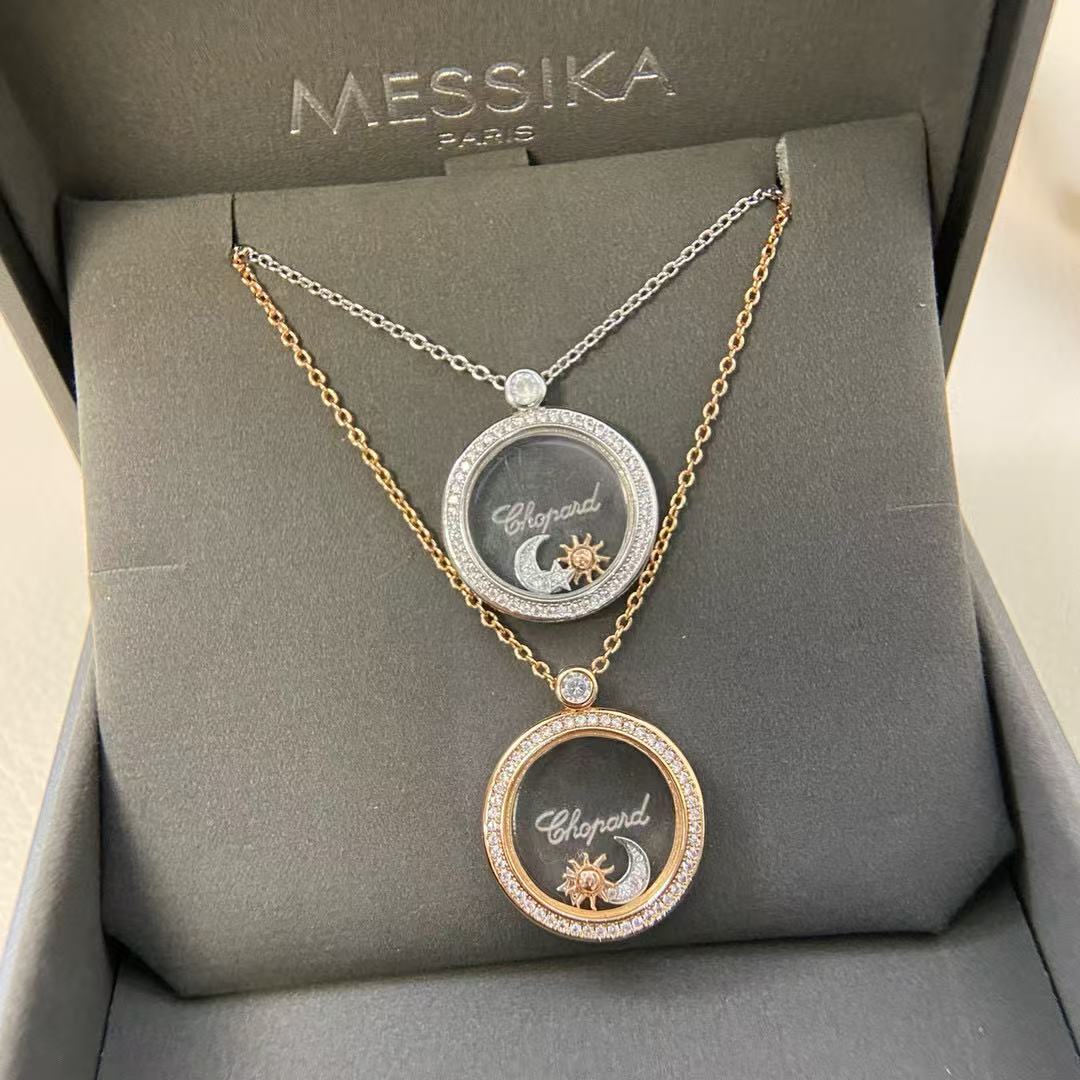 Ch0pard HAPPY フルダイヤモンド ラウンドネックレス【50％割引+送料無料】