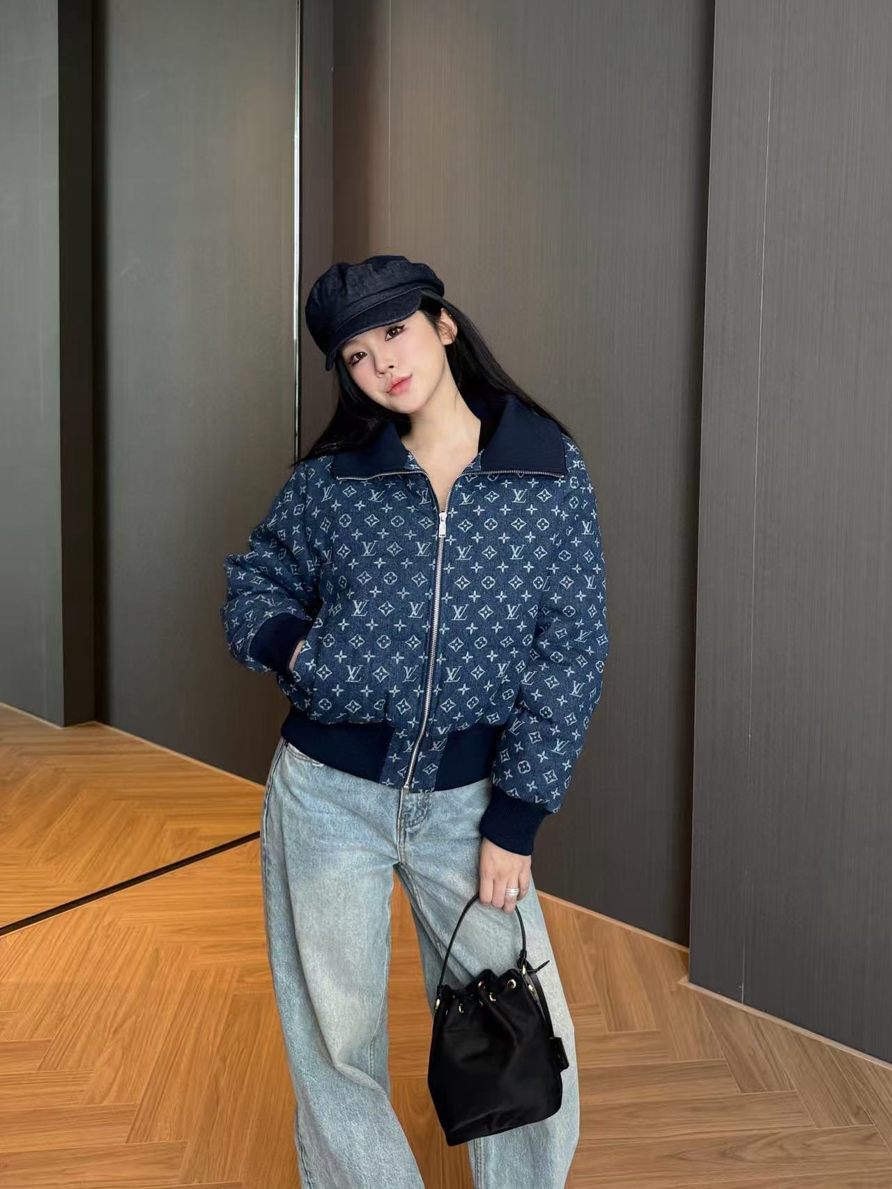 LVプリントジッパージャケット【50％割引+送料無料】