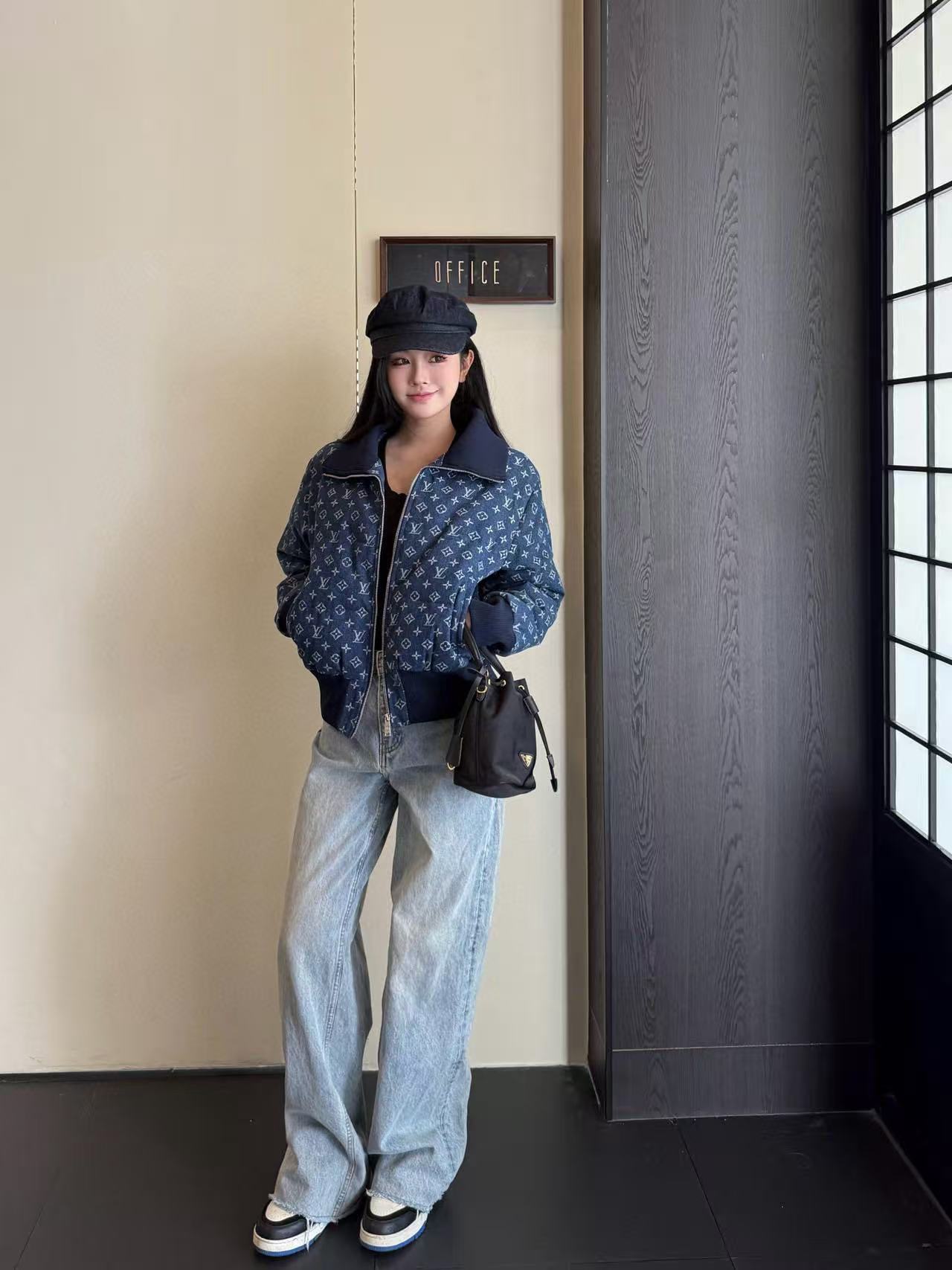 LVプリントジッパージャケット【50％割引+送料無料】