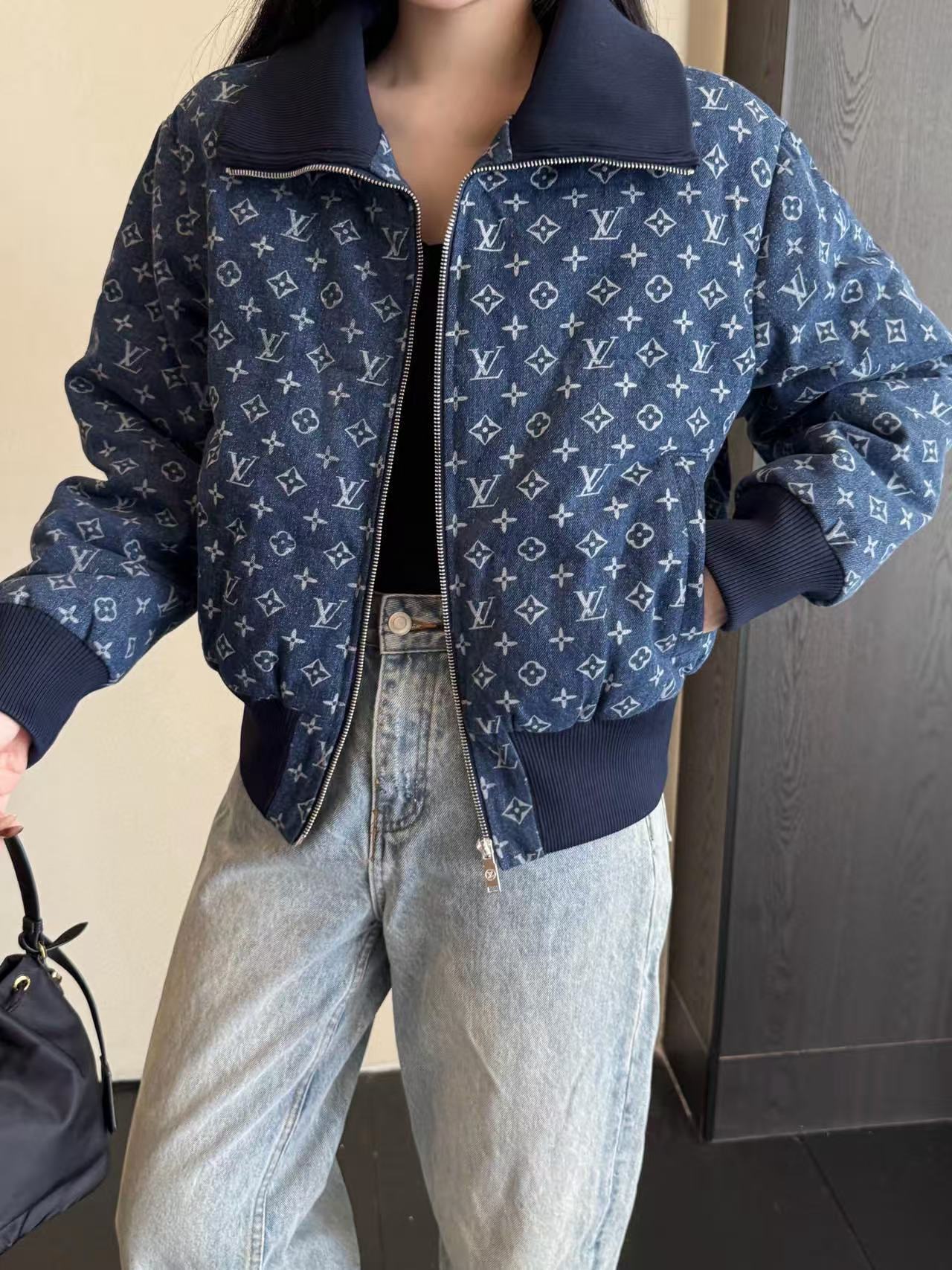 LVプリントジッパージャケット【50％割引+送料無料】