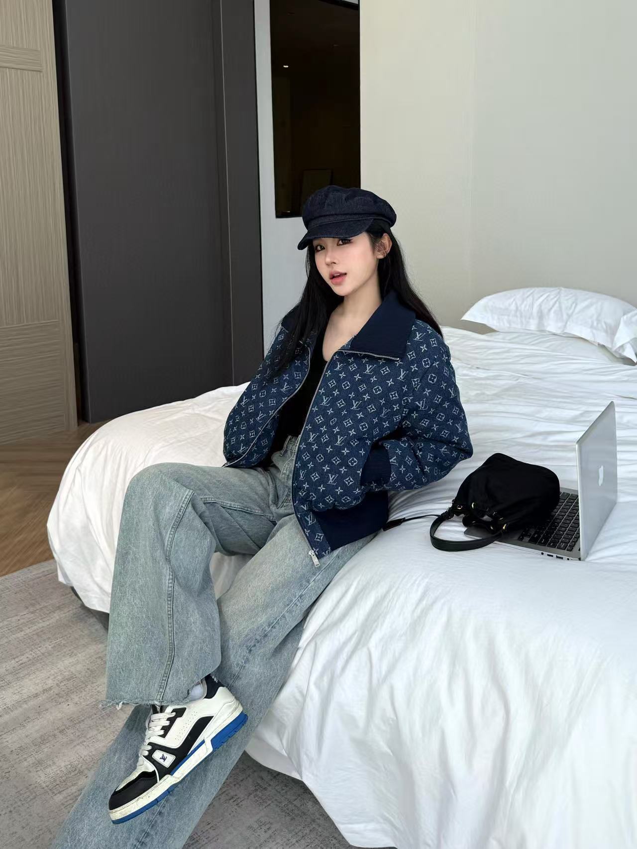 LVプリントジッパージャケット【50％割引+送料無料】