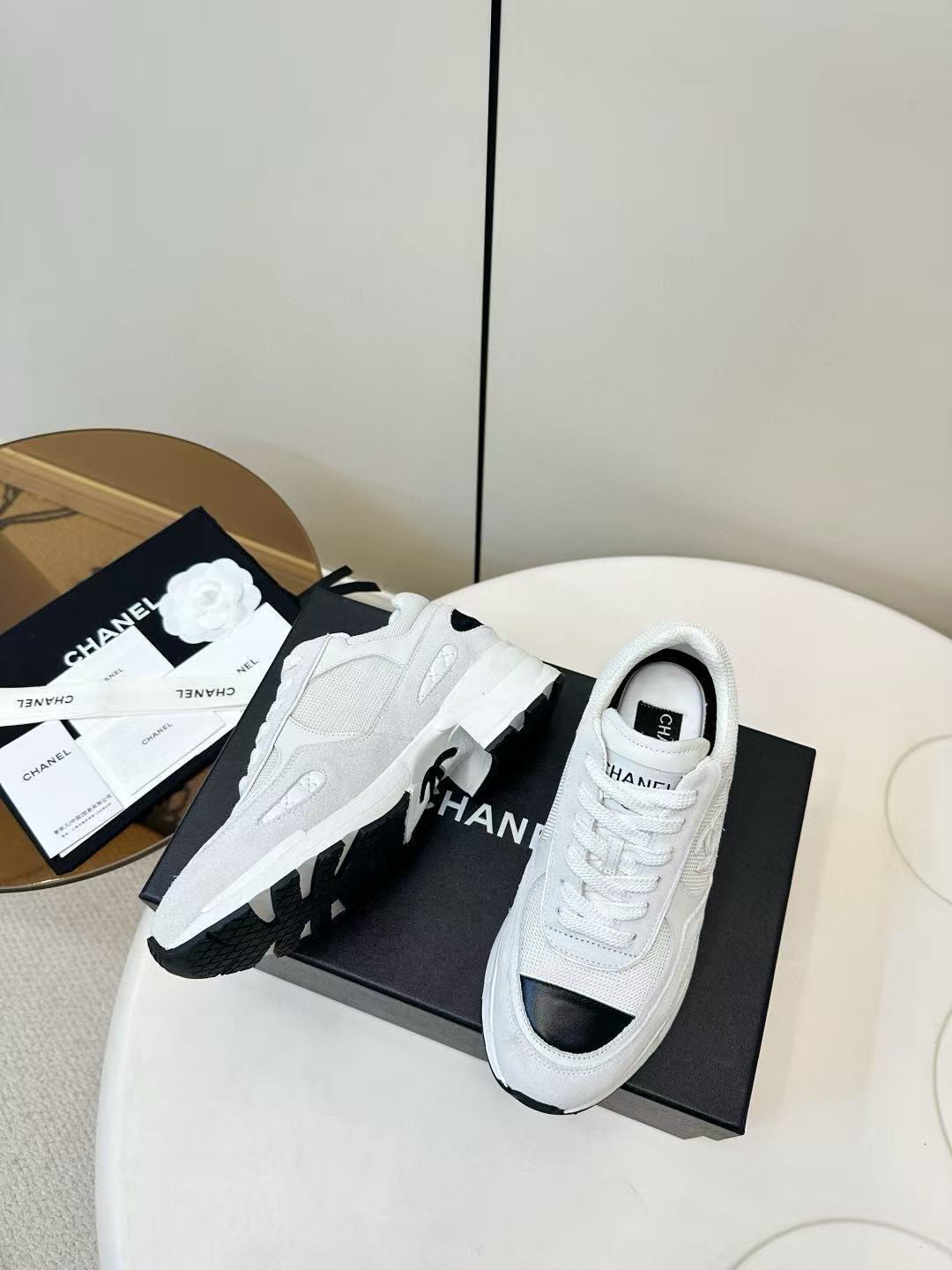 CHANE1 高品質ダブルCカジュアルローヒール【50％割引+送料無料】