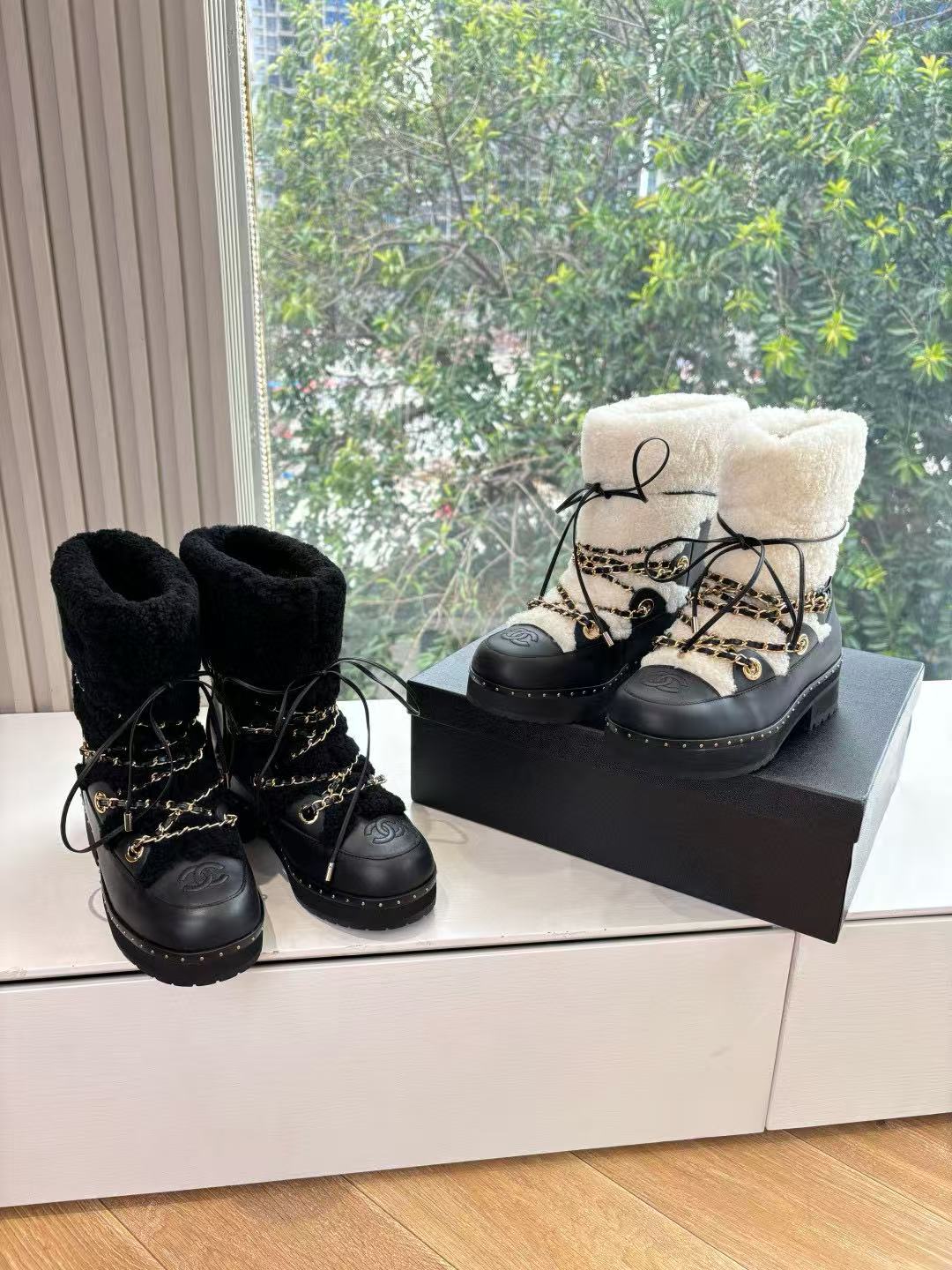 CHANE1 高品質レースアップスノーブーツ【50％割引+送料無料】