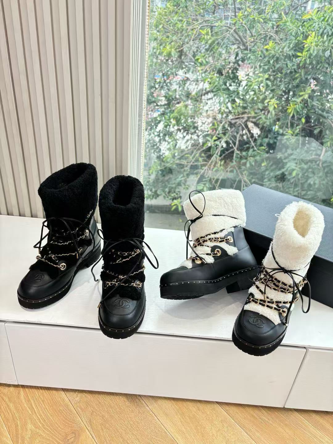 CHANE1 高品質レースアップスノーブーツ【50％割引+送料無料】