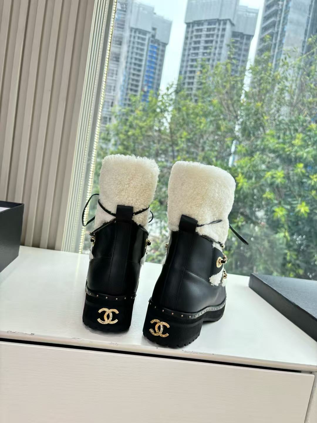 CHANE1 高品質レースアップスノーブーツ【50％割引+送料無料】