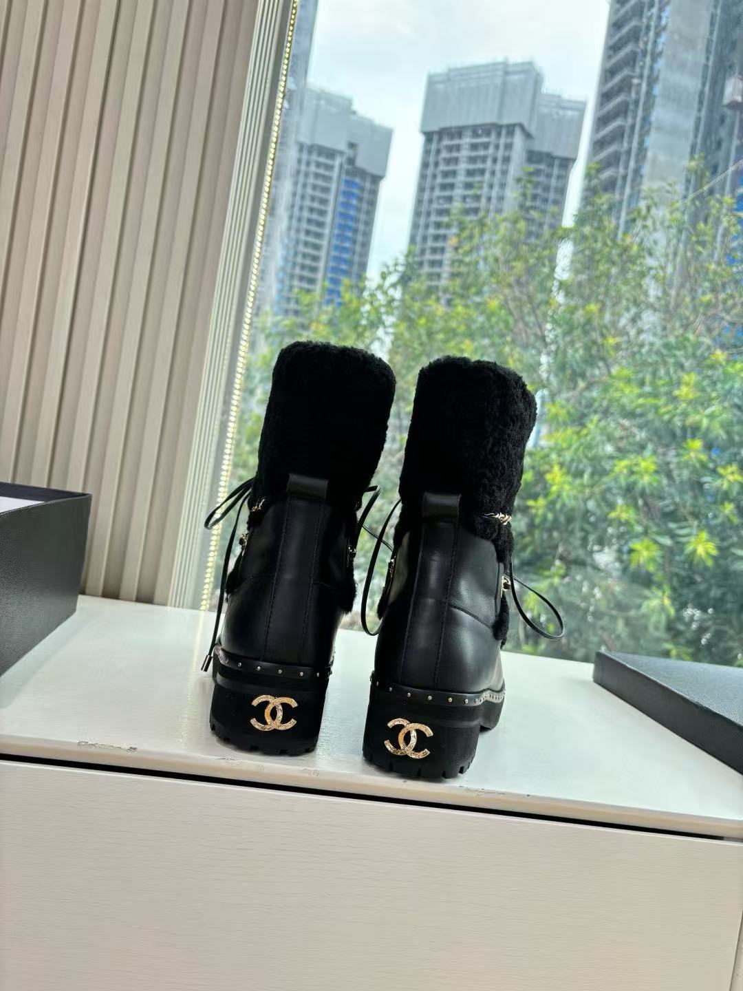 CHANE1 高品質レースアップスノーブーツ【50％割引+送料無料】