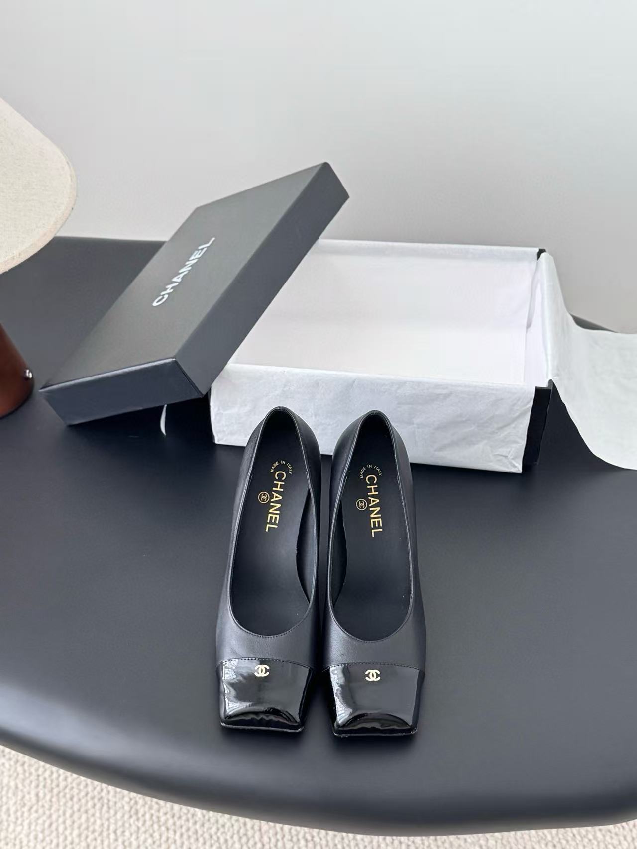 CHANE1 高品質スクエアトゥハイヒール【50％割引+送料無料】