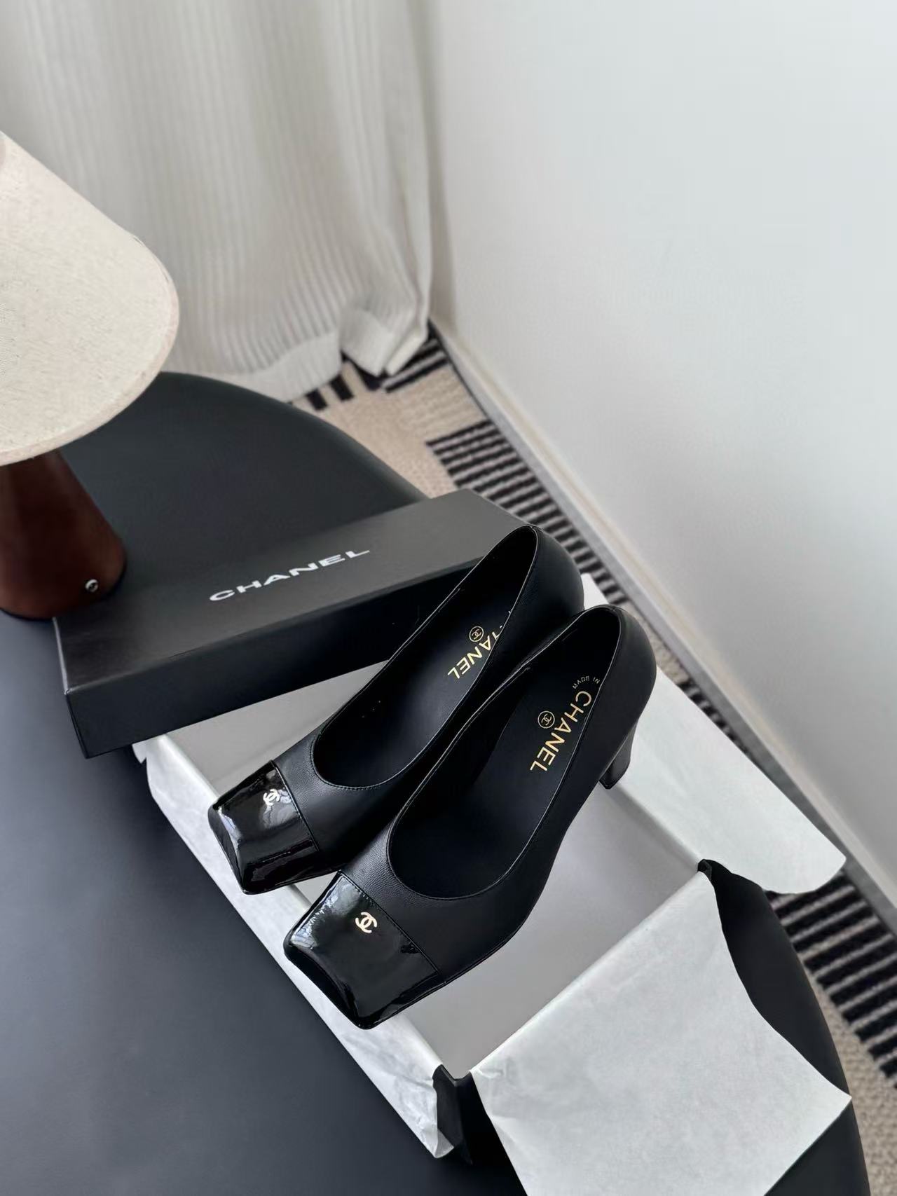 CHANE1 高品質スクエアトゥハイヒール【50％割引+送料無料】