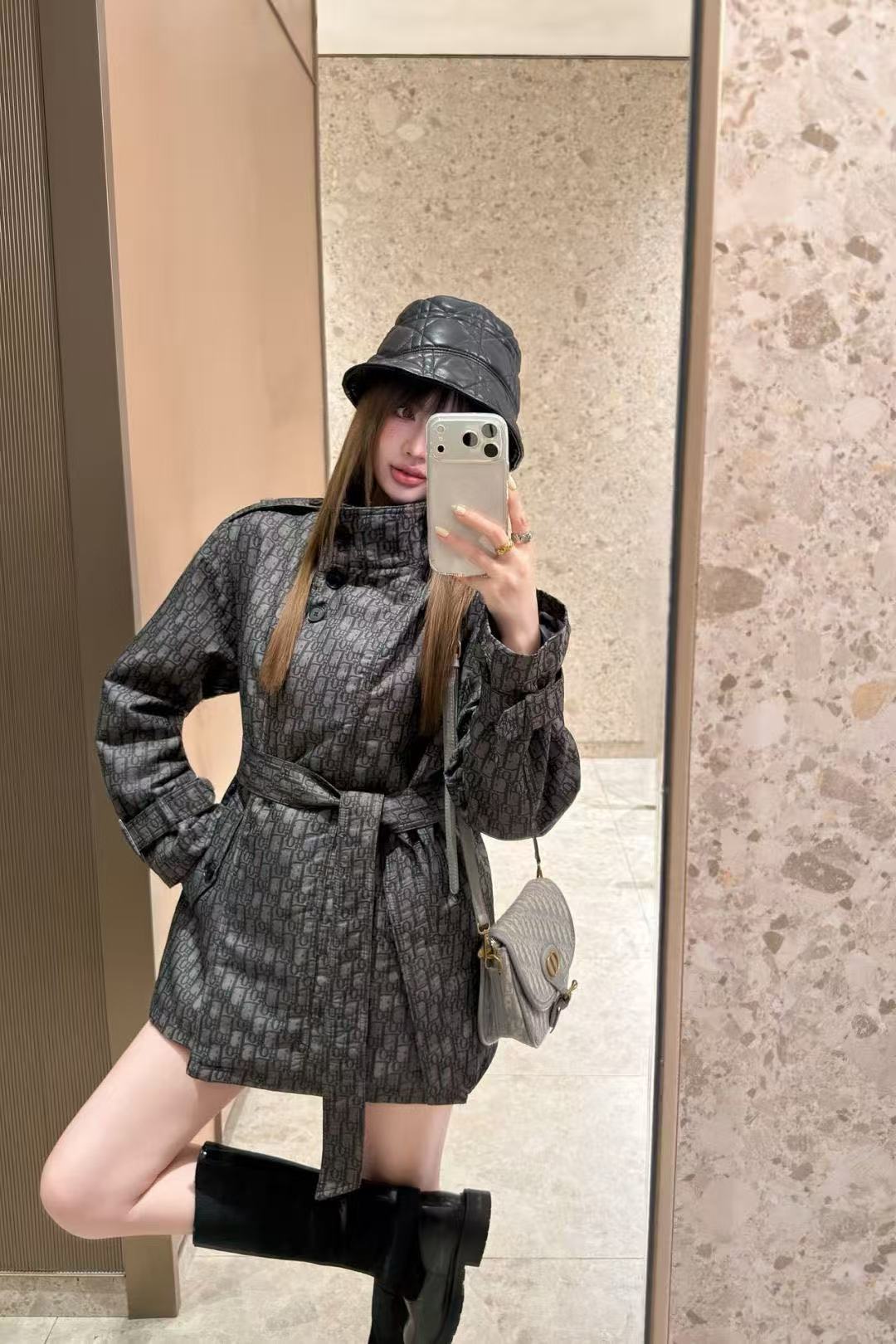 DIOR スタンドカラー ジャカード ジャケット【50％割引+送料無料】