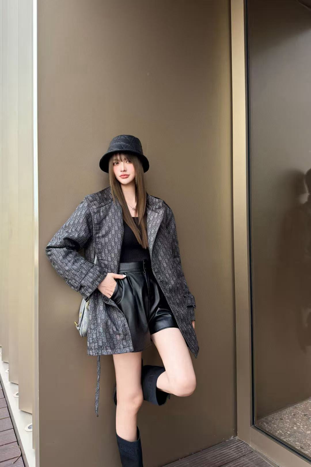 DIOR スタンドカラー ジャカード ジャケット【50％割引+送料無料】