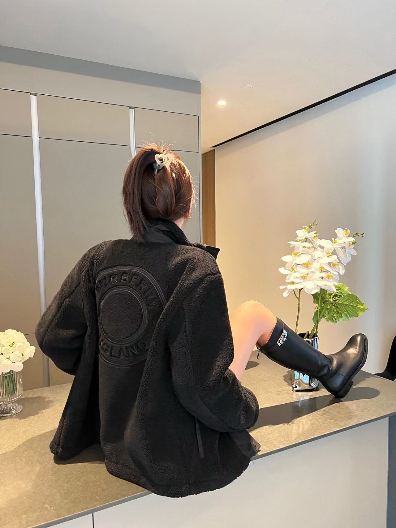 BUR8ERRY グレインフリースジャケット【50％割引+送料無料】