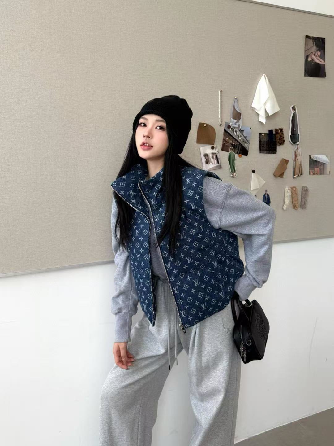 LVプリントダウンベスト【50％割引+送料無料】