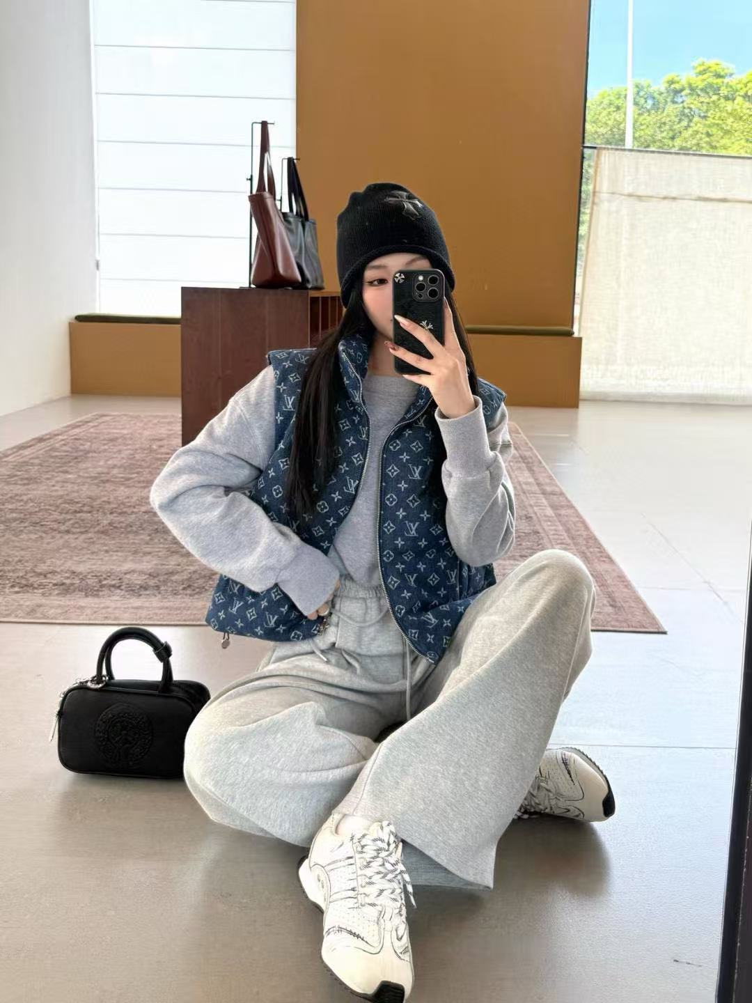 LVプリントダウンベスト【50％割引+送料無料】