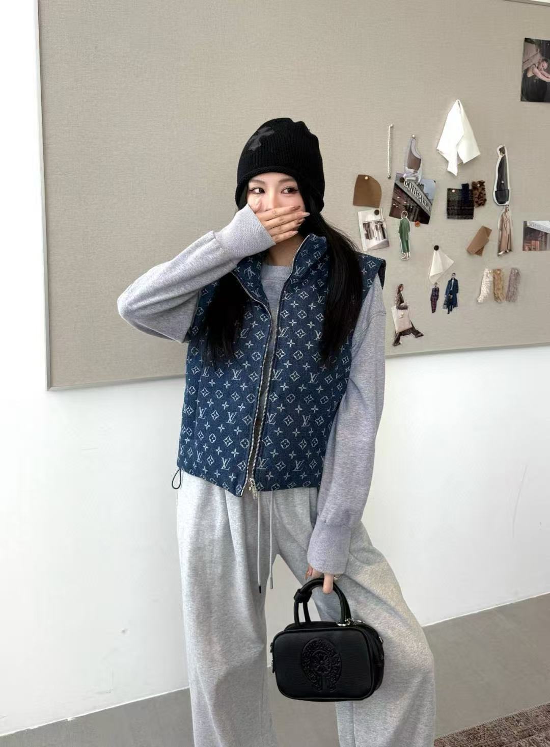 LVプリントダウンベスト【50％割引+送料無料】