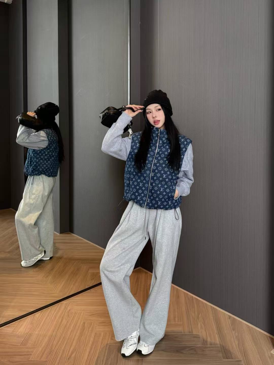 LVプリントダウンベスト【50％割引+送料無料】