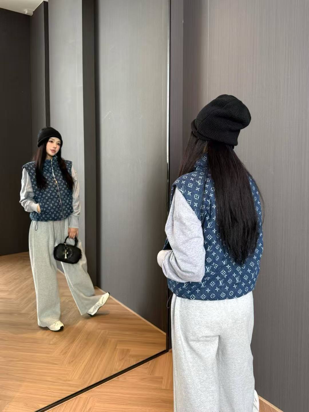 LVプリントダウンベスト【50％割引+送料無料】