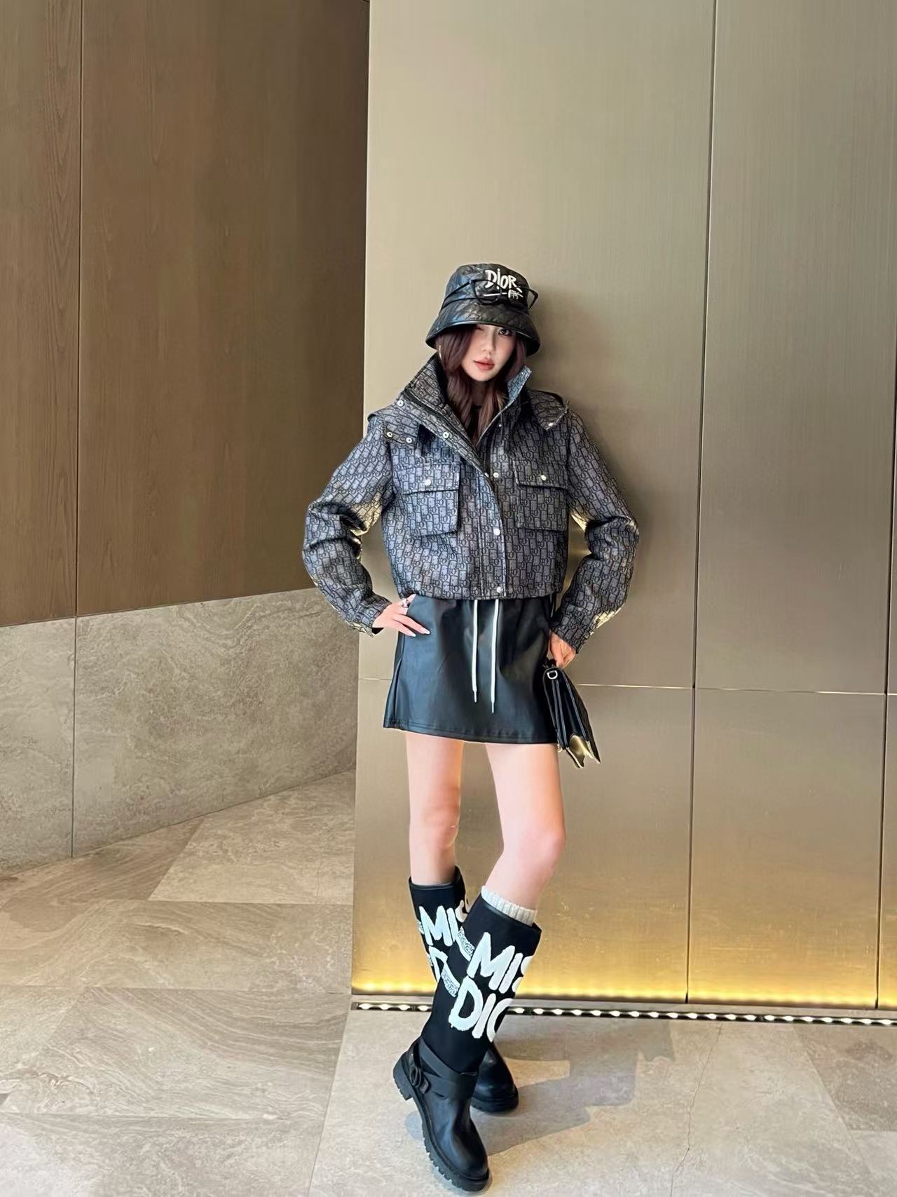 DIOR ジャカード フード付きショートジャケット【50％割引+送料無料】