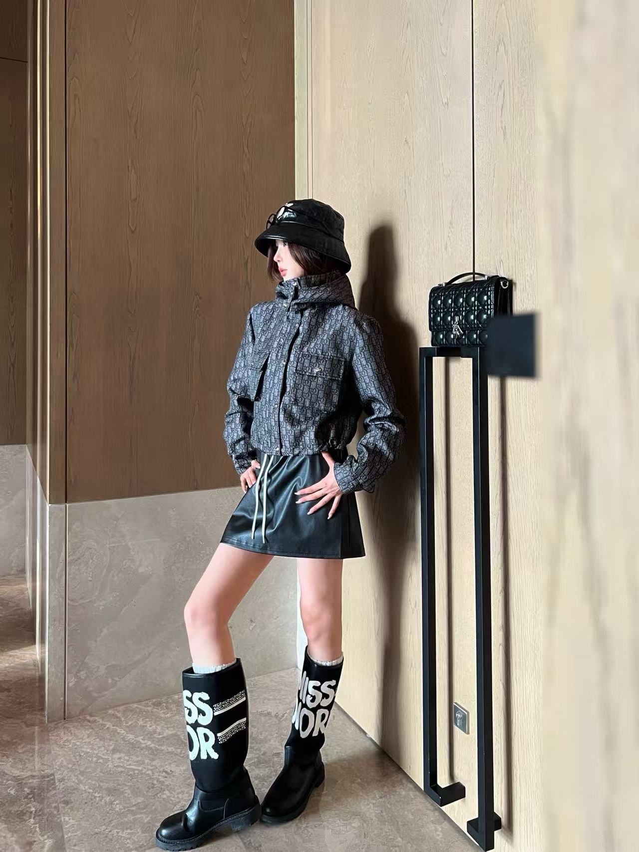 DIOR ジャカード フード付きショートジャケット【50％割引+送料無料】