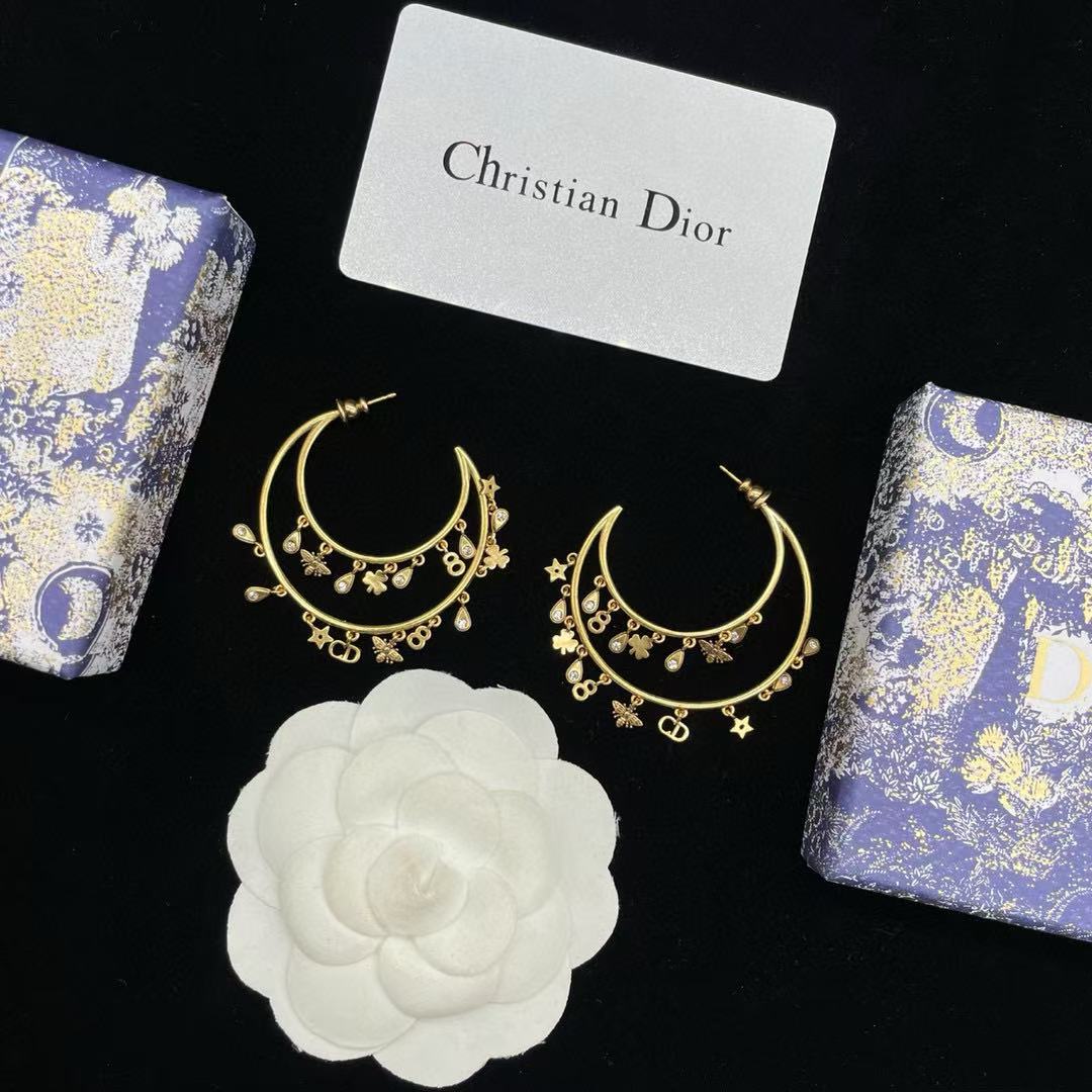 DI0R 五芒星 CD イヤリング【50％割引+送料無料】