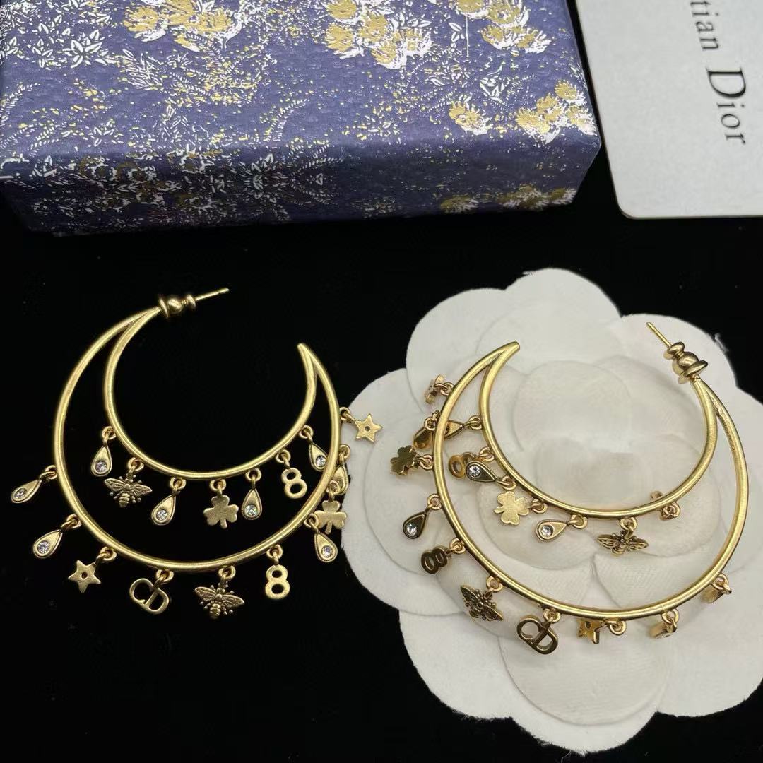 DI0R 五芒星 CD イヤリング【50％割引+送料無料】