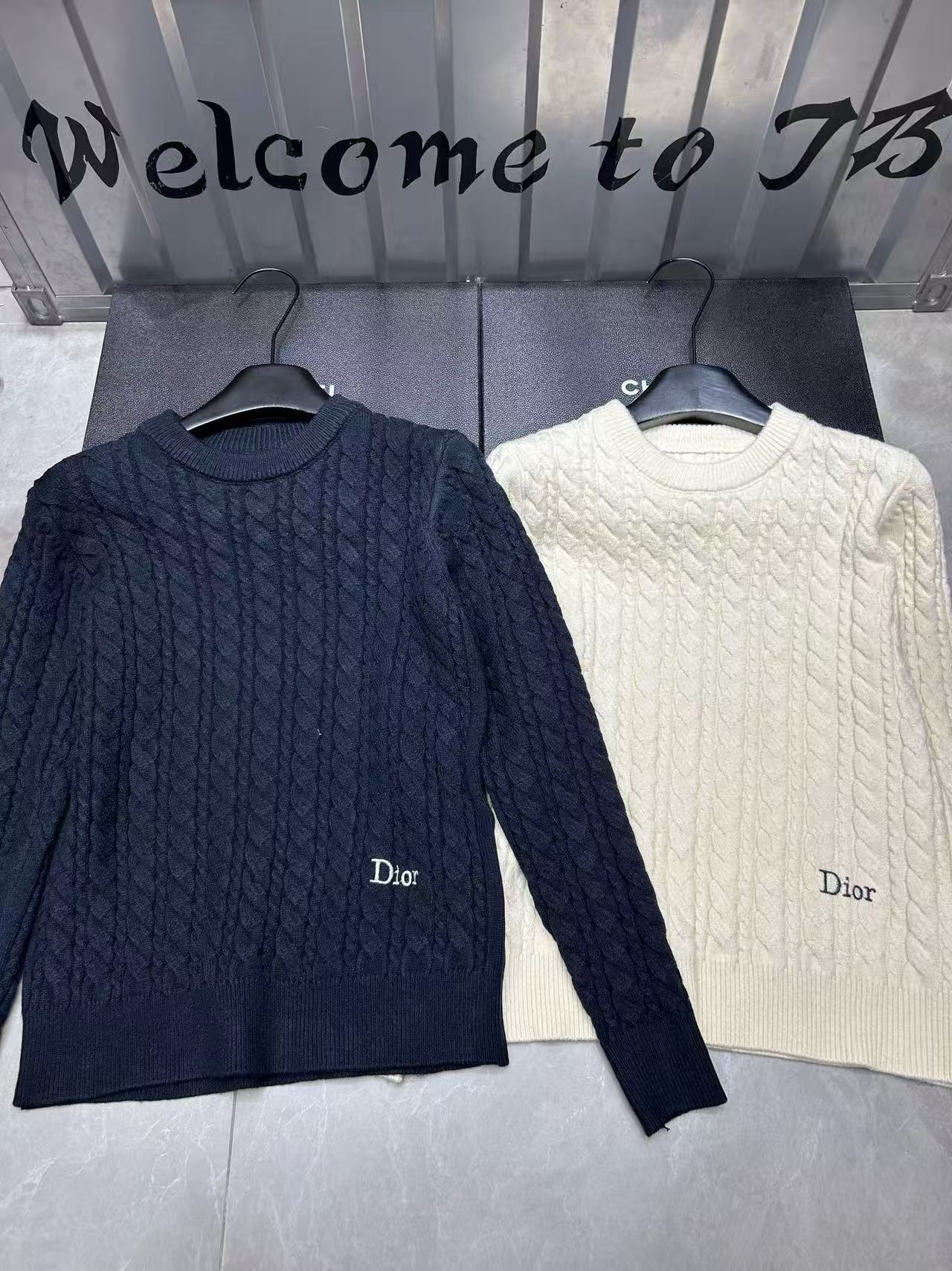 DIORレターケーブルニットセーター【50％割引+送料無料】