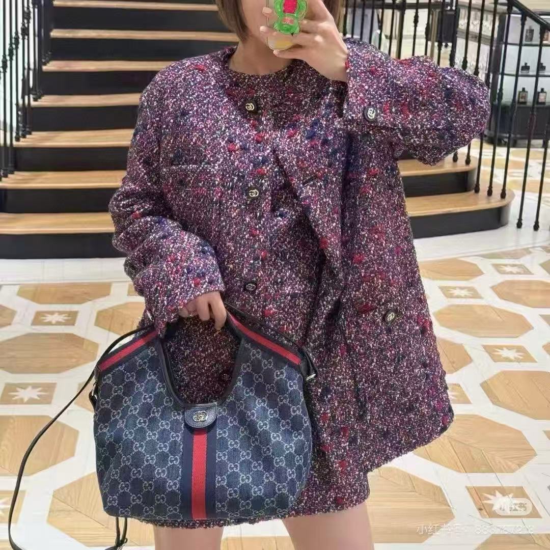 GUCC1 Giglioジャカードハンドバッグ【50％割引+送料無料】