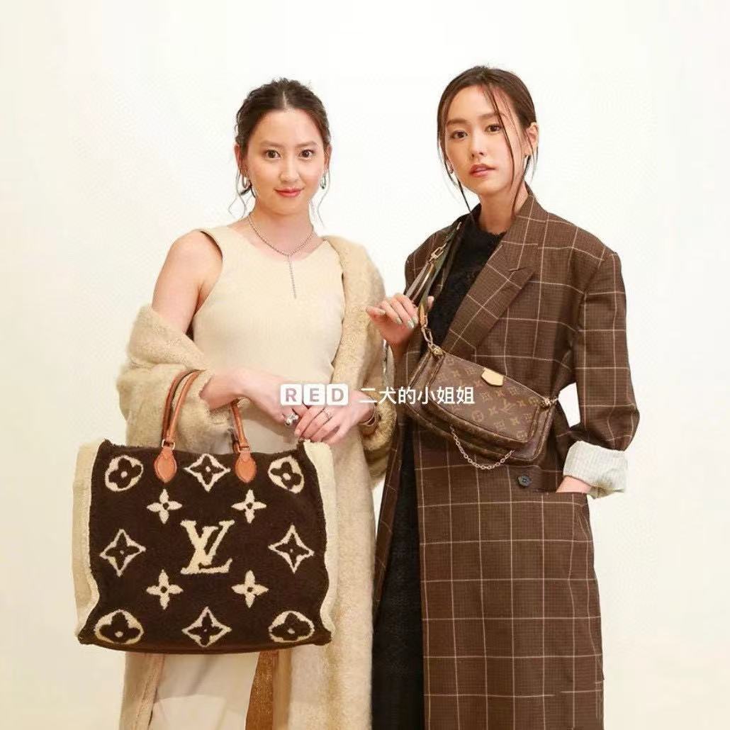 LVラムウールプリントハンドバッグ【50％割引+送料無料】