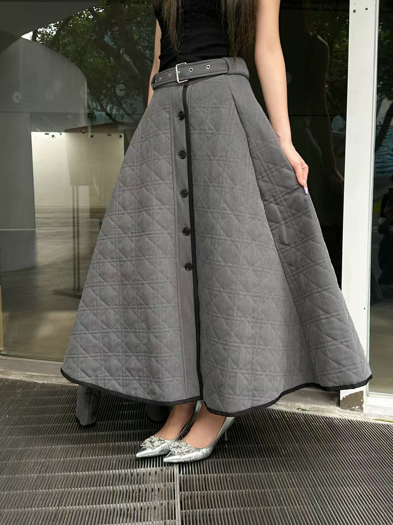 DIOR ダブルブレストコート + スカート ツーピースセット【50％割引+送料無料】