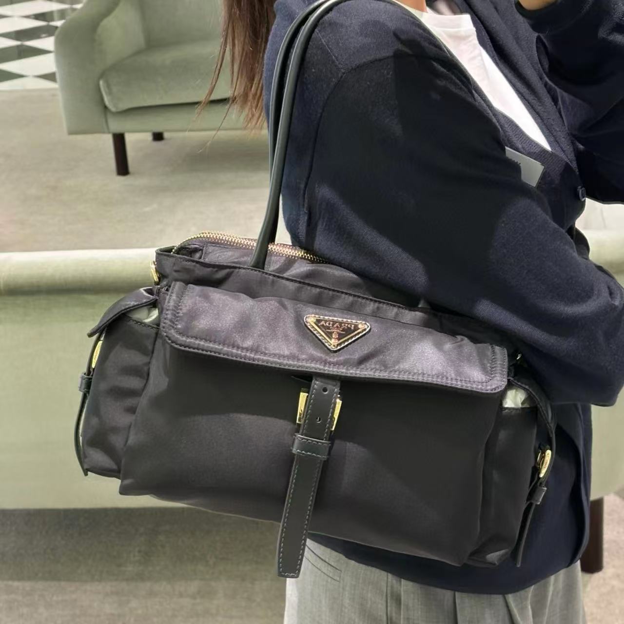 PR4DA ナイロンカメラバッグ【50％割引+送料無料】