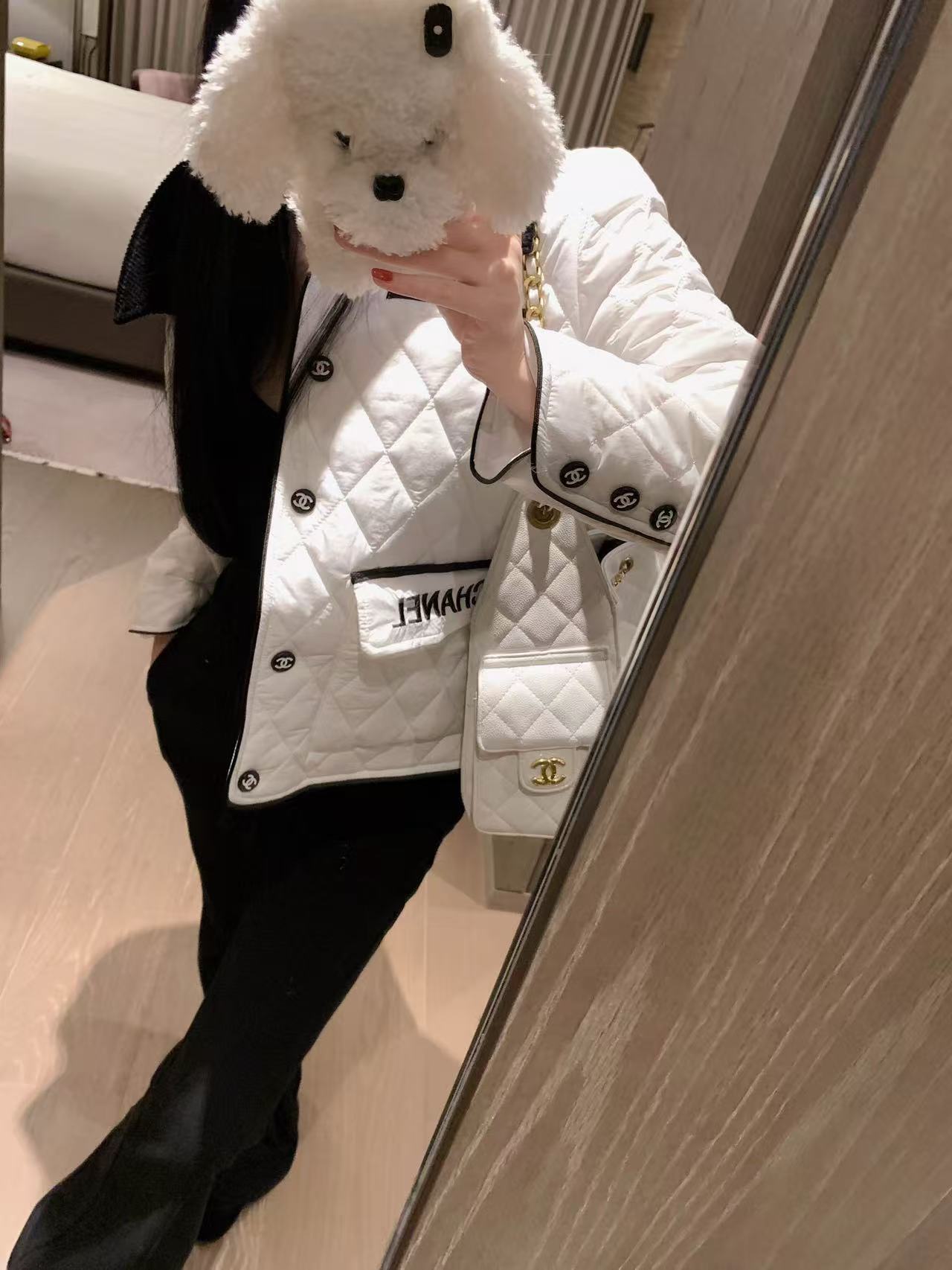 CHANE1 刺繍レターラペルジャケット【50％割引+送料無料】