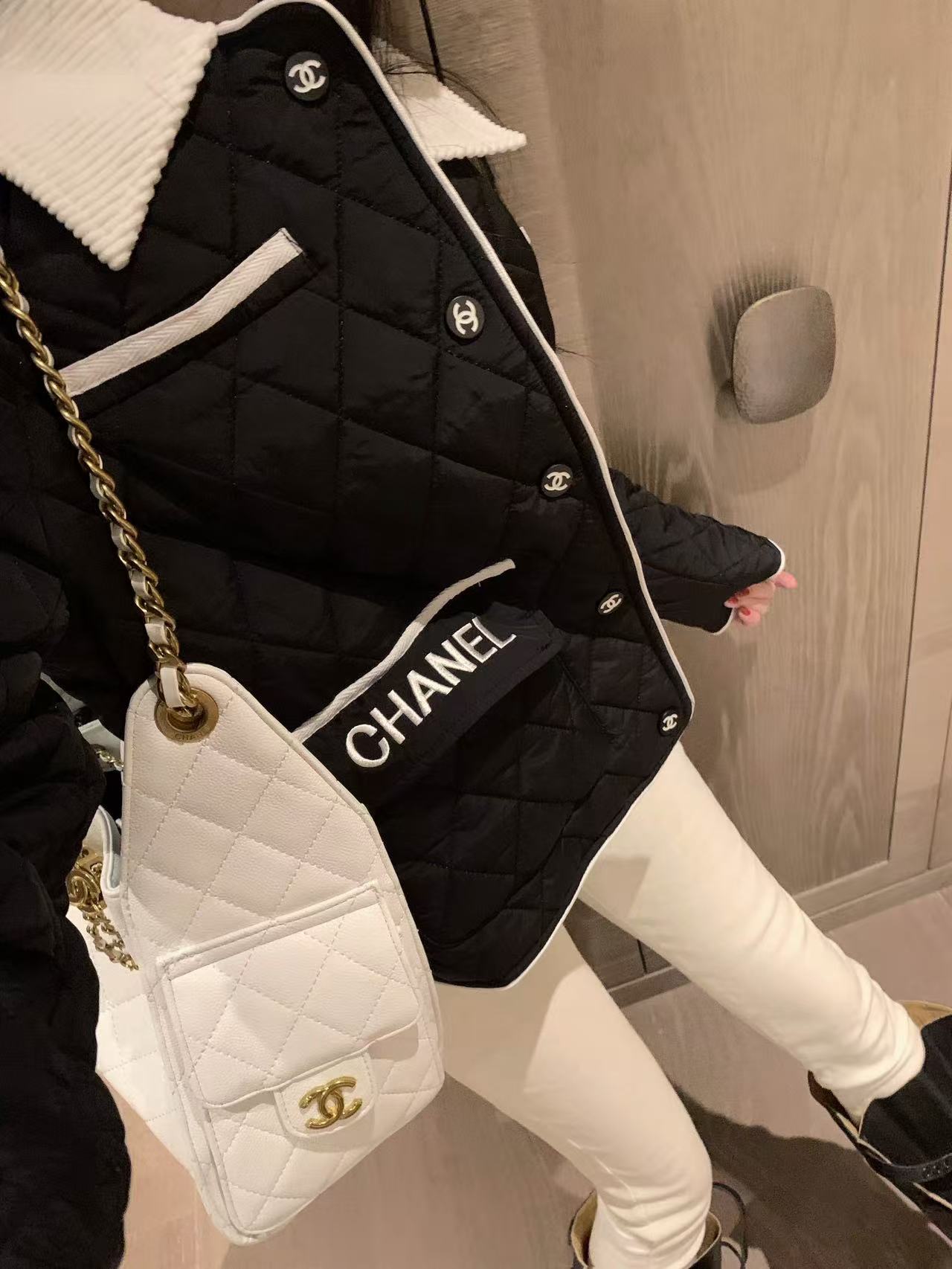 CHANE1 刺繍レターラペルジャケット【50％割引+送料無料】