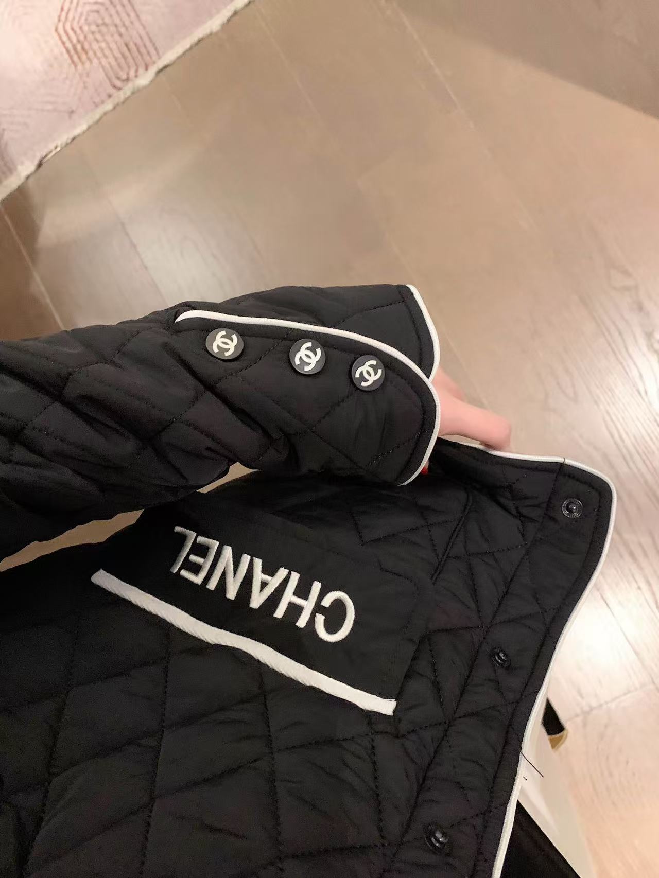 CHANE1 刺繍レターラペルジャケット【50％割引+送料無料】