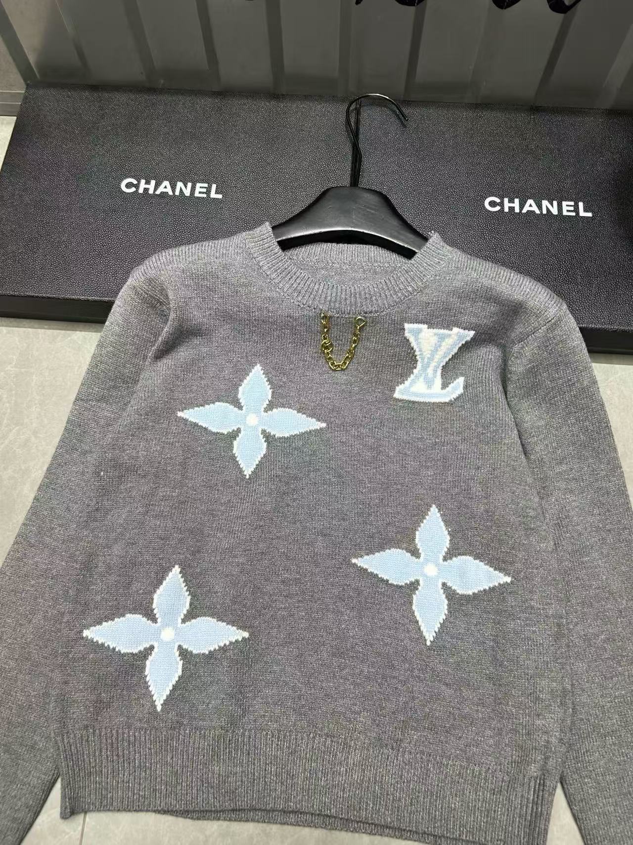 LVチェーン四つ葉のクローバーセーター【50％割引+送料無料】