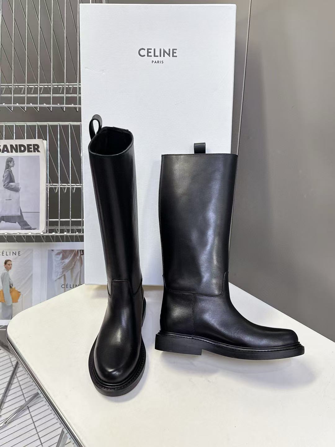 CEL1NE 高品質レザーライディングブーツ【50％割引+送料無料】