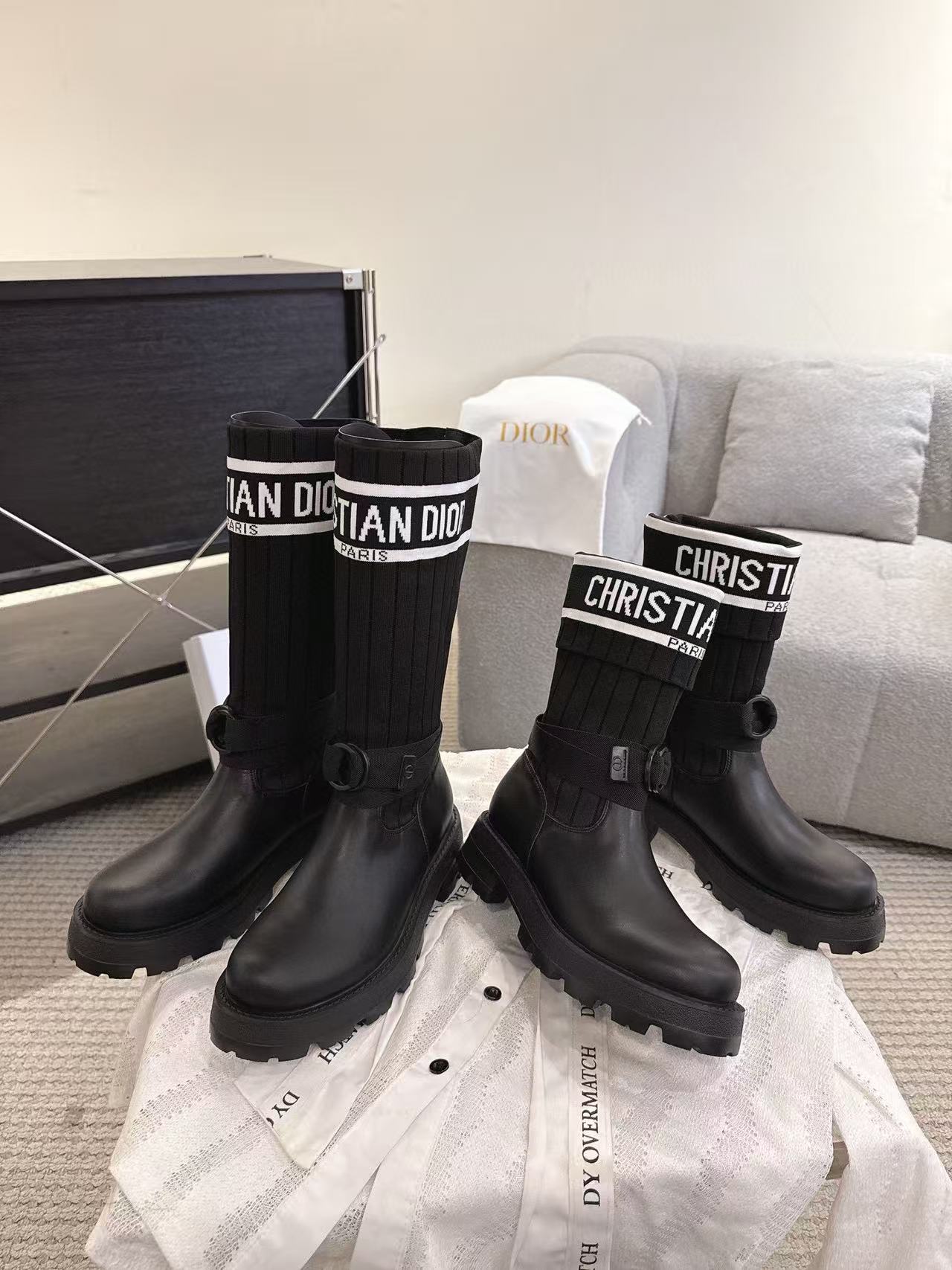 DIORの高品質ソックスアンクルブーツ【50％割引+送料無料】