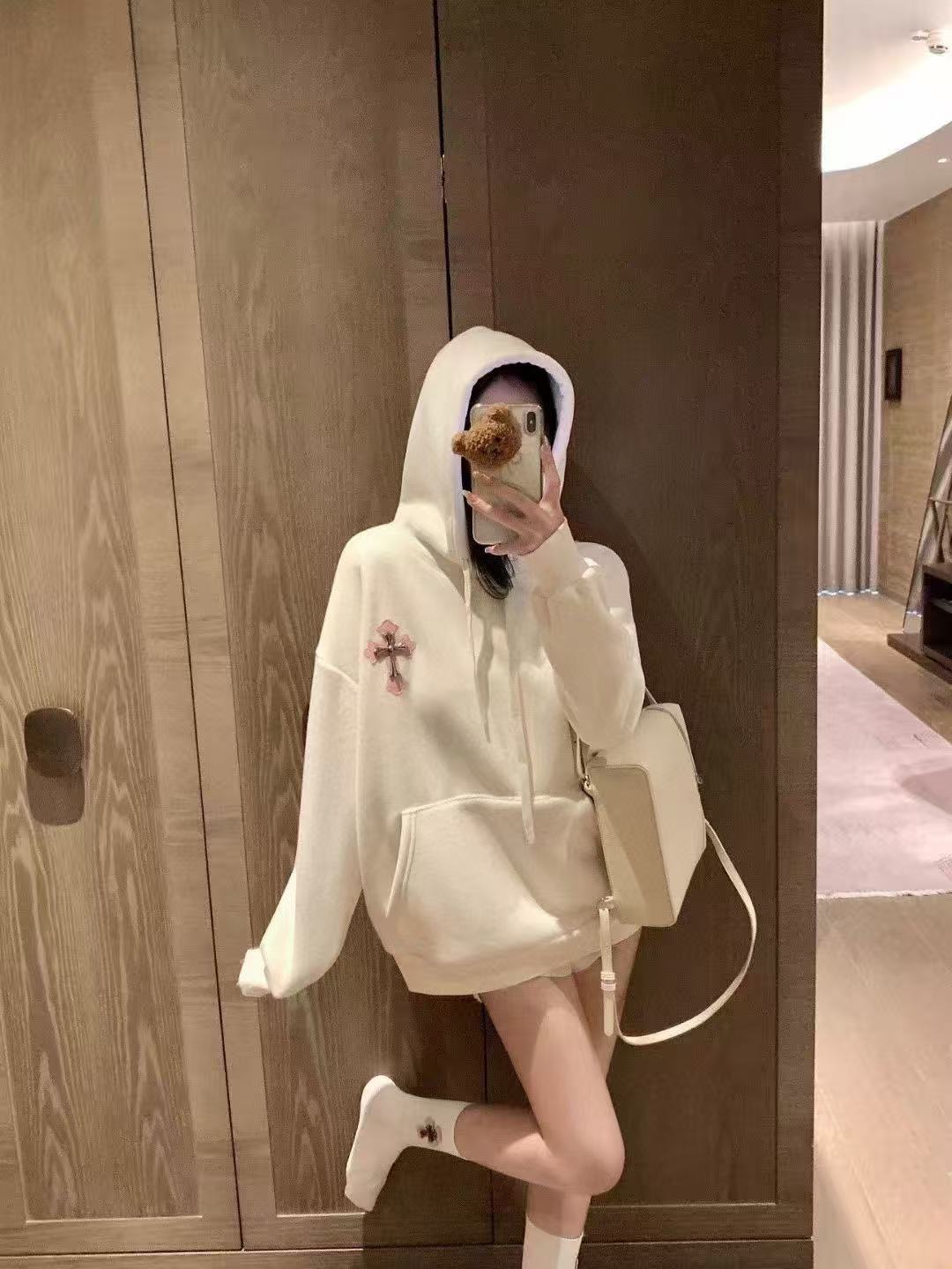 Chr0me Hearts フリース裏地パーカー + ソックス【50％割引+送料無料】