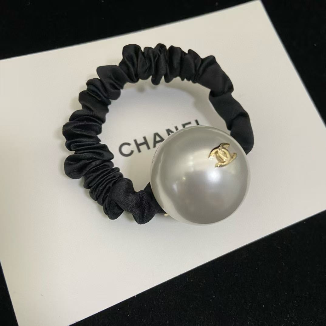 CHANE1ダブルCパールヘアタイ【50％割引+送料無料】