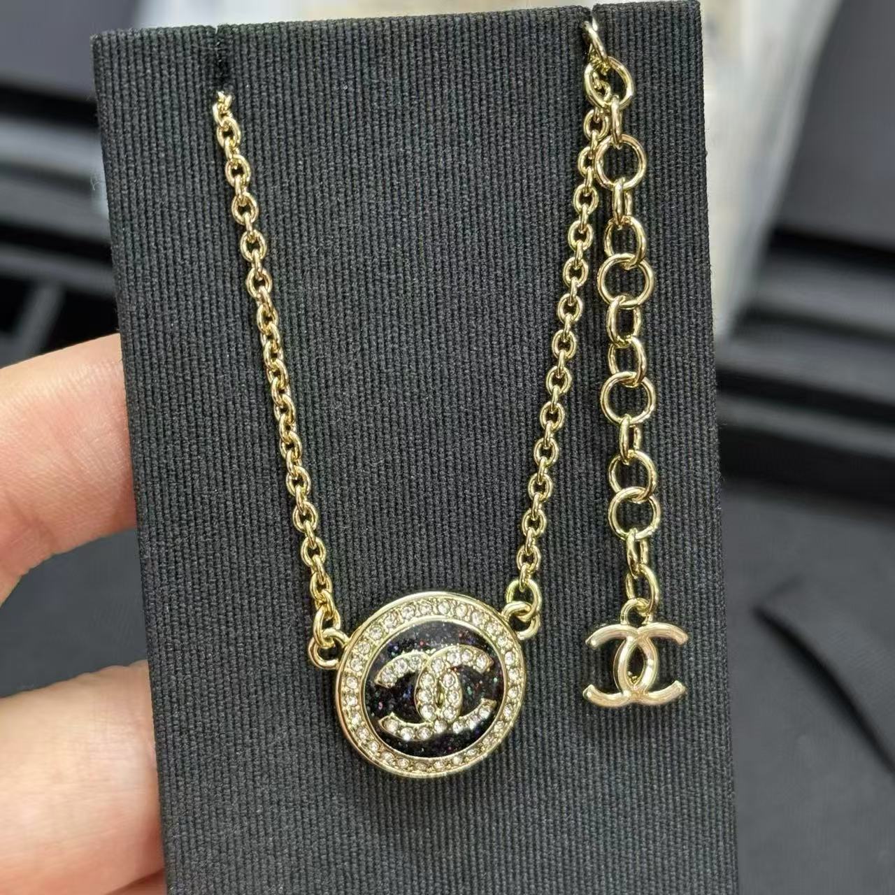 CHANE1 ダブルC ラウンドネックレス【50％割引+送料無料】